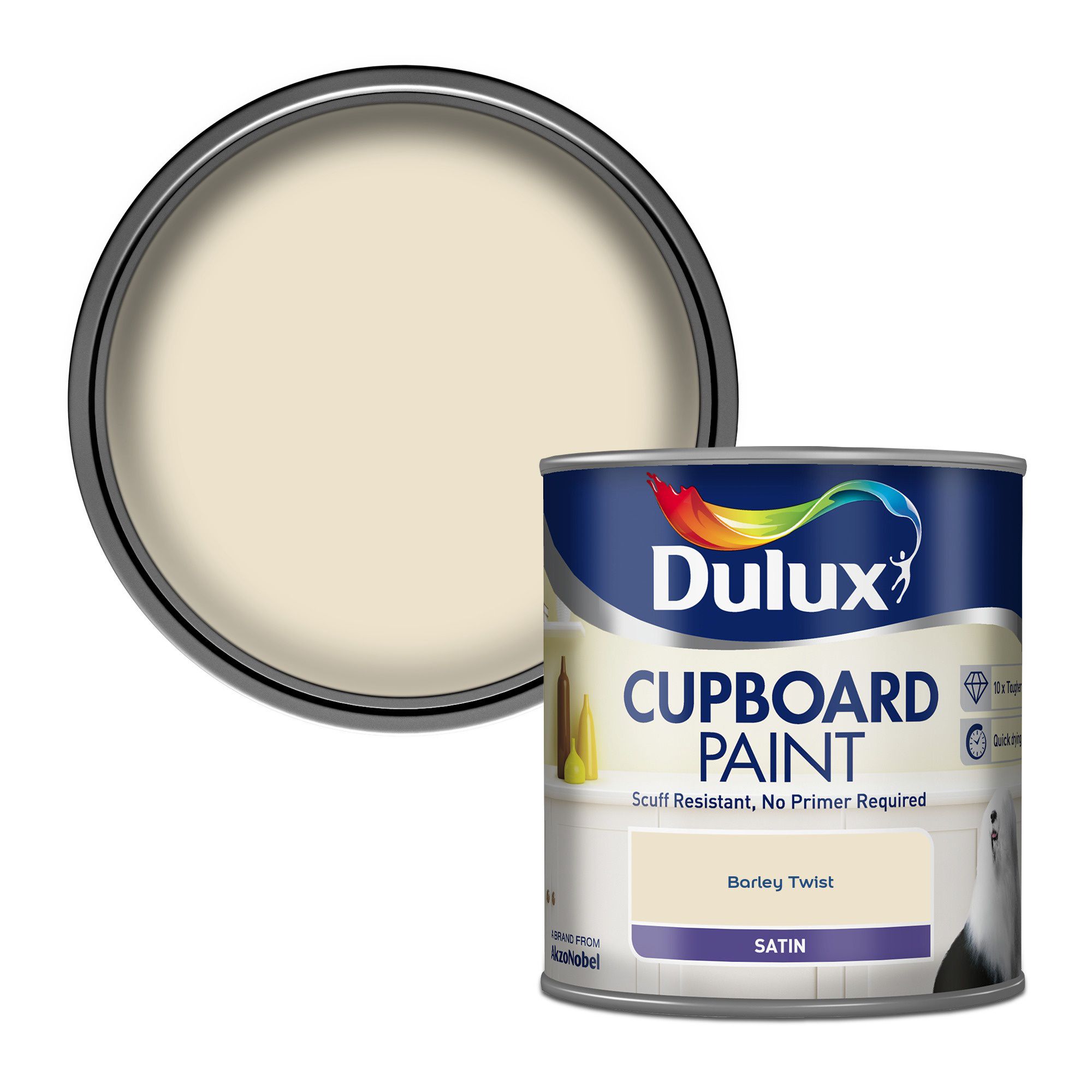 Dulux Realife Cream Satin Cupboard Paint 0 6l Departments Diy