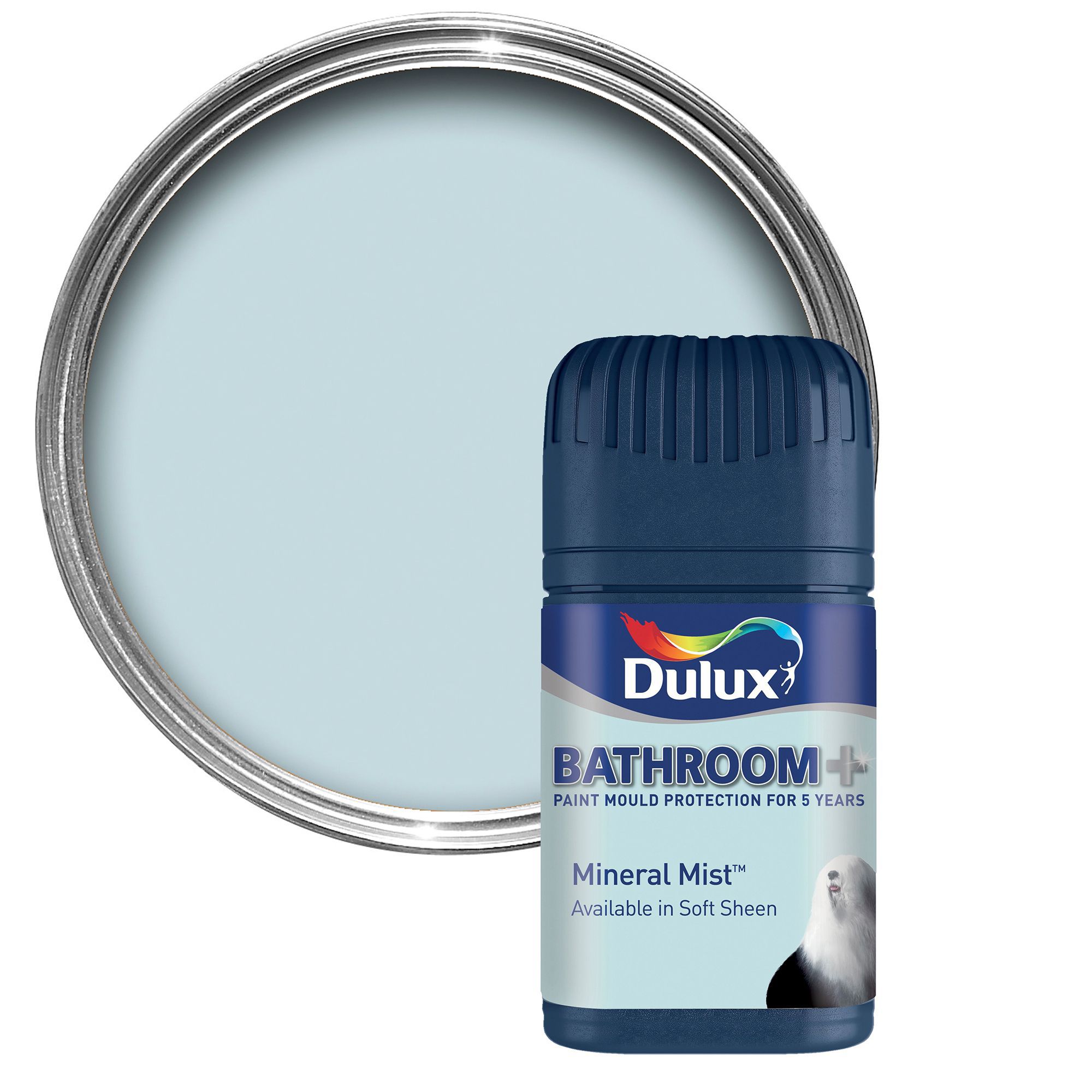 Dulux Bathroom+ Mineral Mist Soft Sheen Emulsion Paint 0.05L Tester Pot