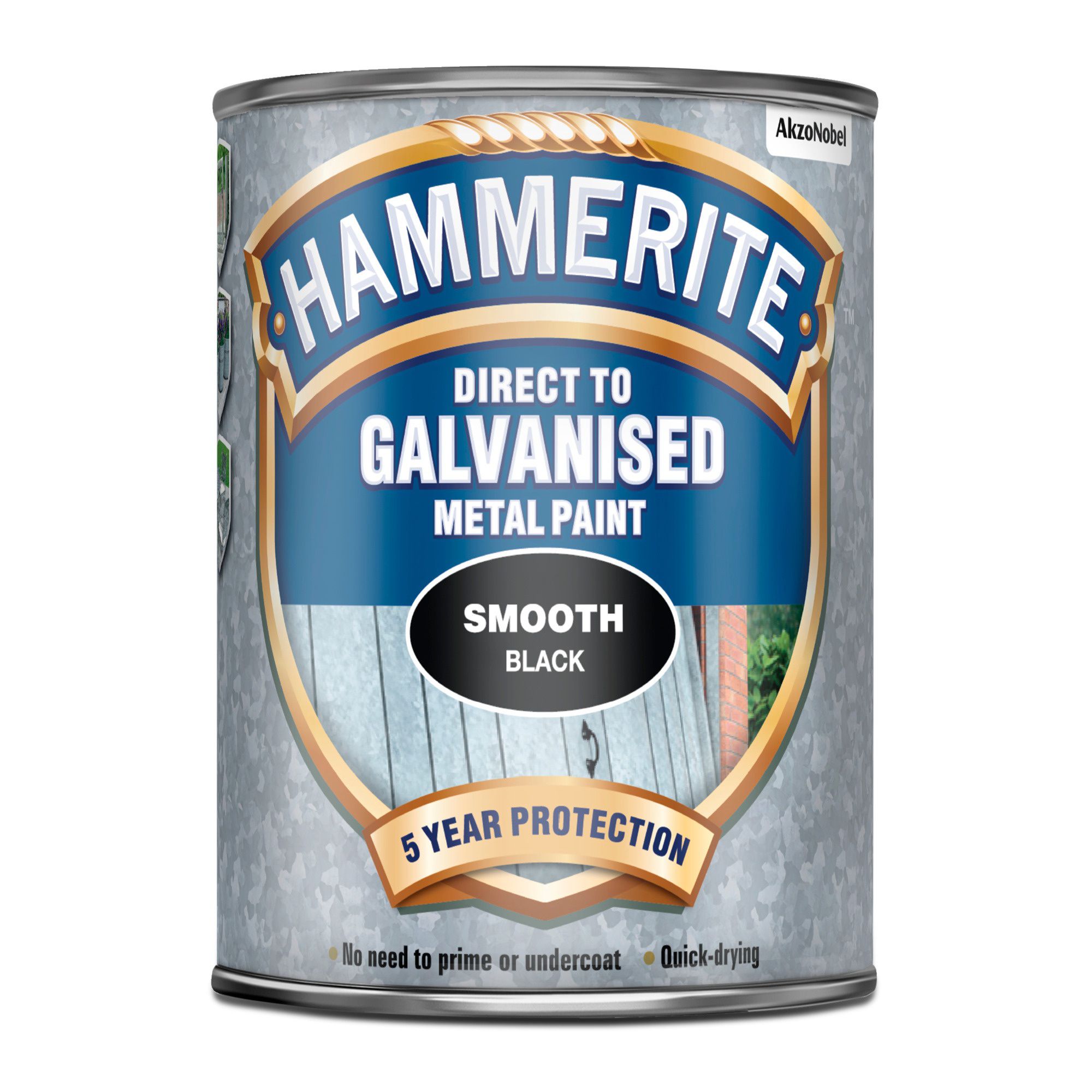 Hammerite Black Gloss Metal paint, 0.75L Departments DIY at B&Q