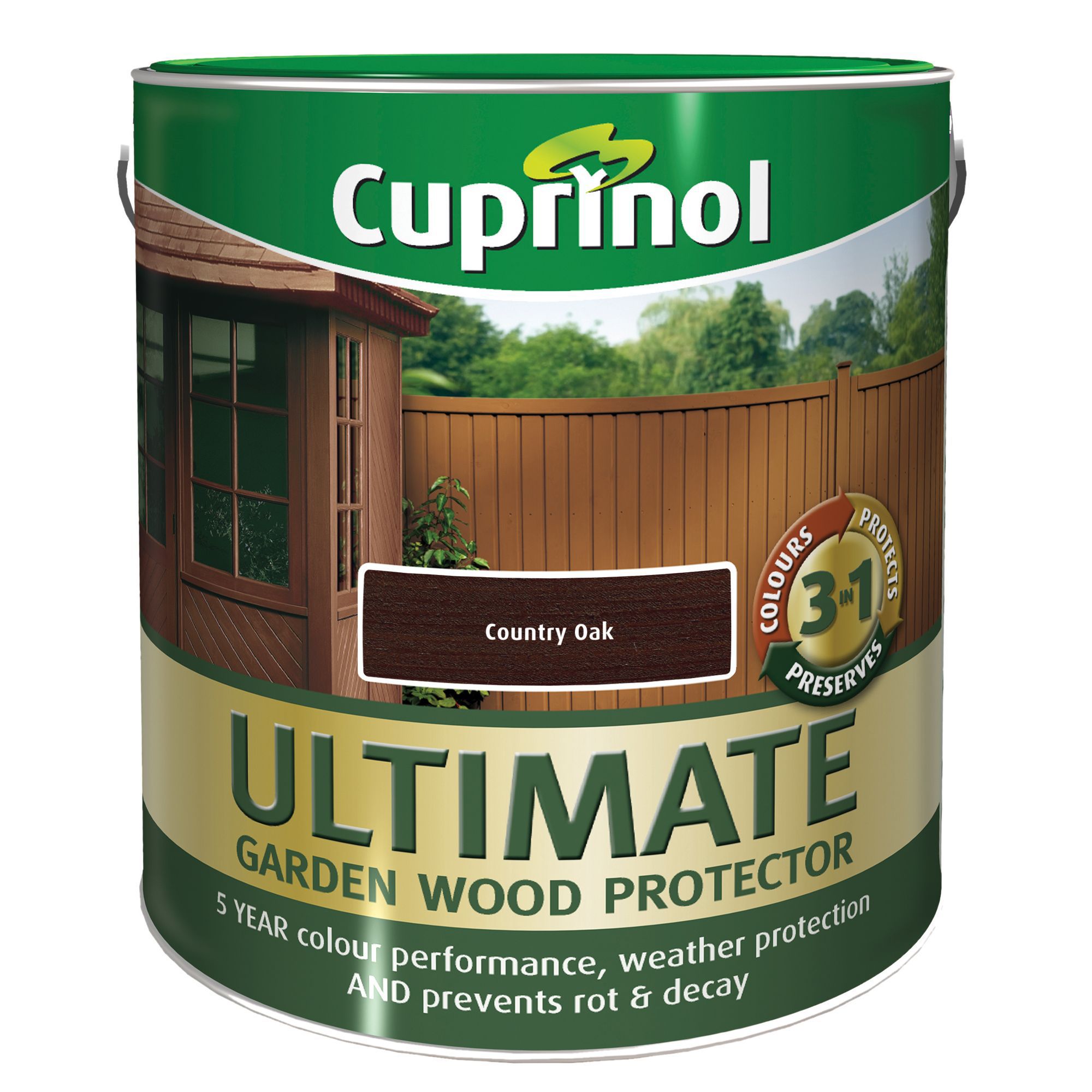 cuprinol ultimate country oak matt wood preserver