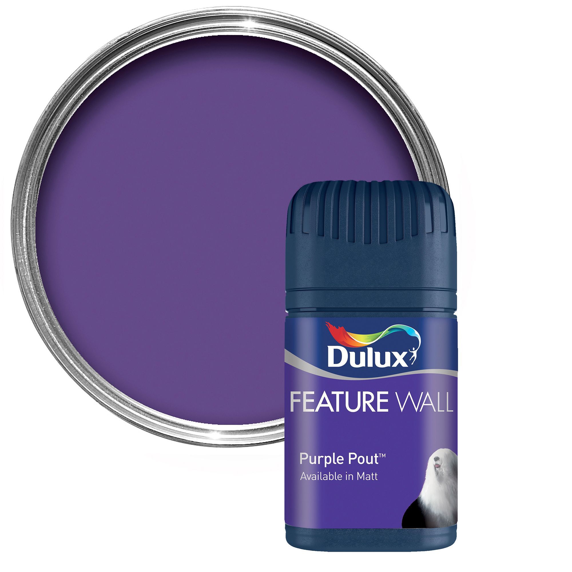 Dulux Purple Pout Matt Emulsion Paint 0 05l Tester Pot Departments Diy At B Q