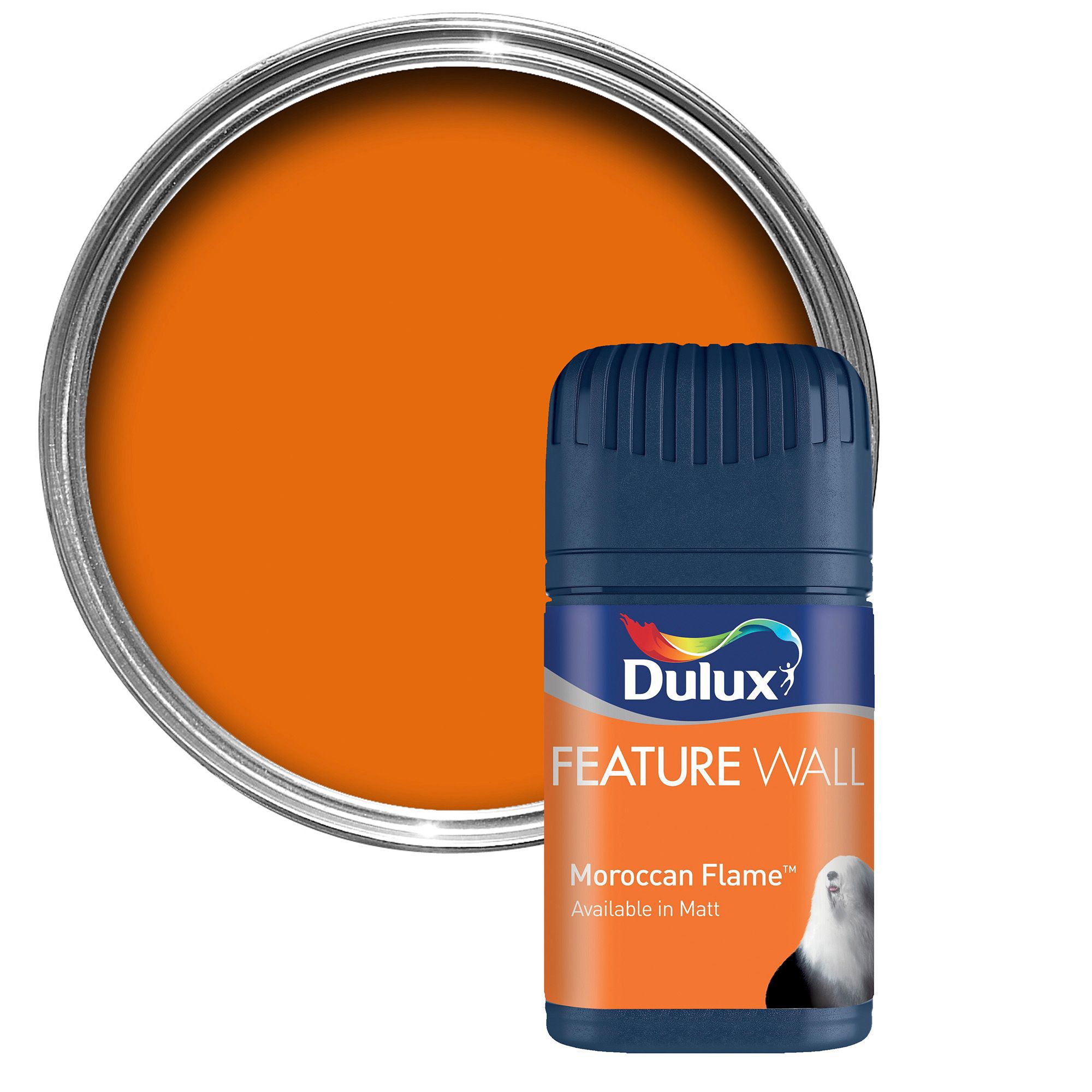 Dulux Feature Wall Moroccan Flame Matt Emulsion Paint 0.05L Tester Pot
