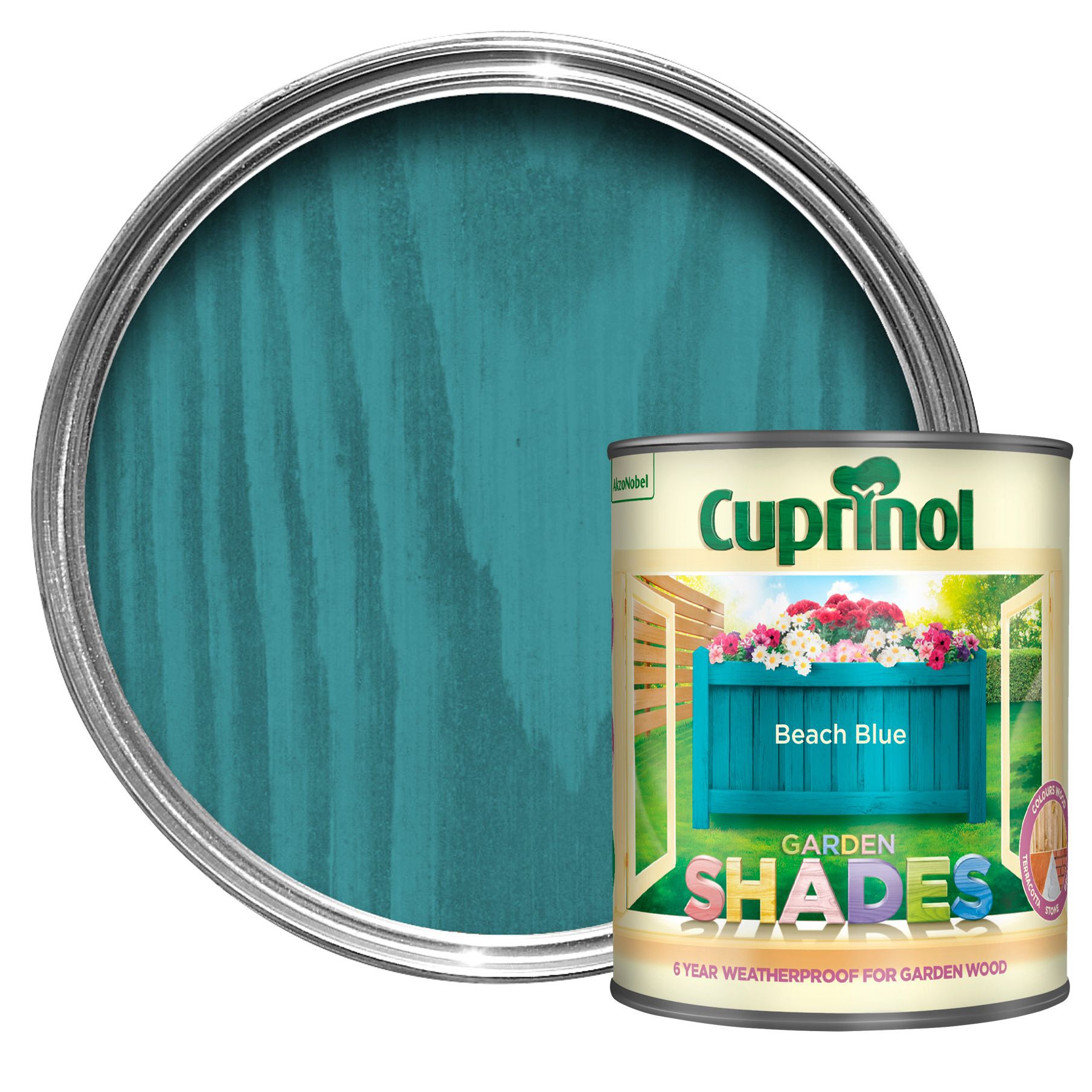 Cuprinol Garden Shades Beach blue Matt Wood paint 1L | Departments