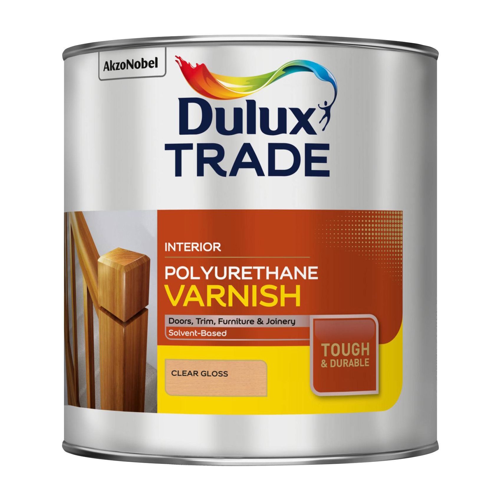 Dulux Trade Clear Gloss Polyurethane varnish 2.5L Departments DIY
