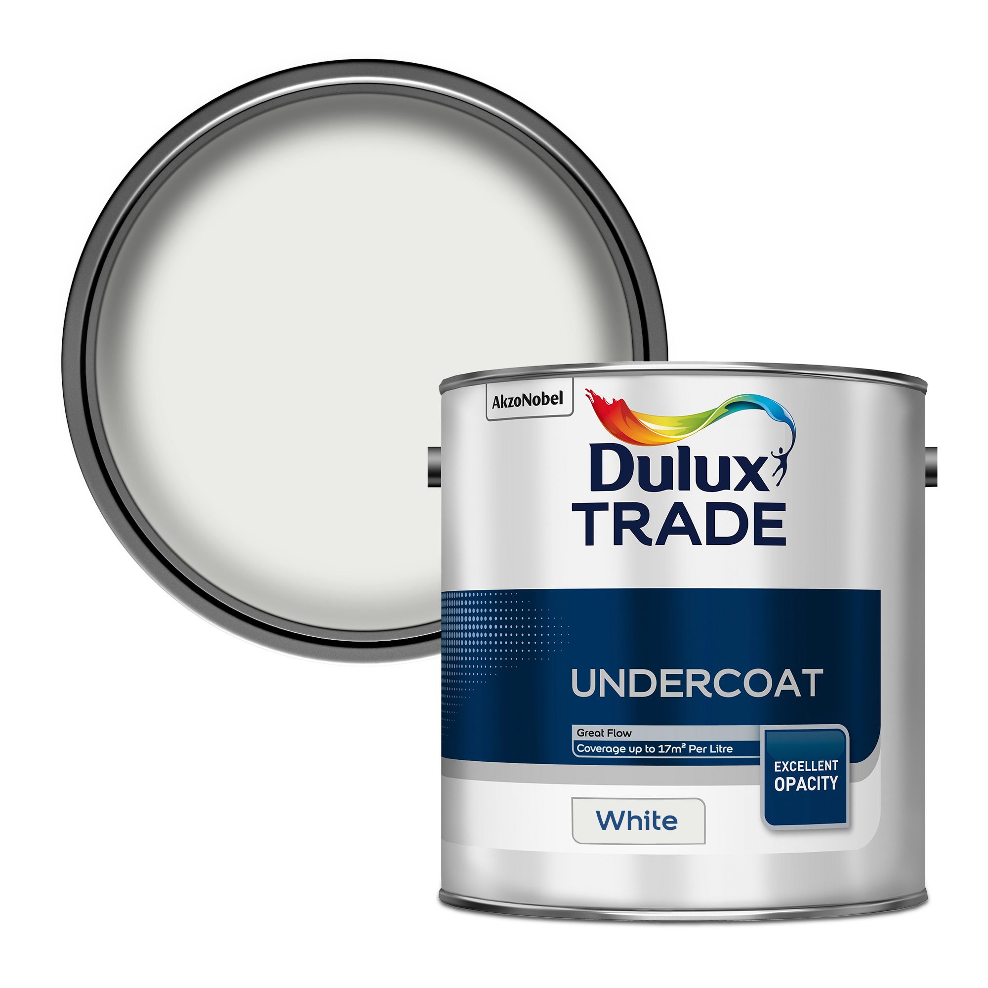 Dulux Trade White Undercoat, 2.5L Departments DIY at B&Q