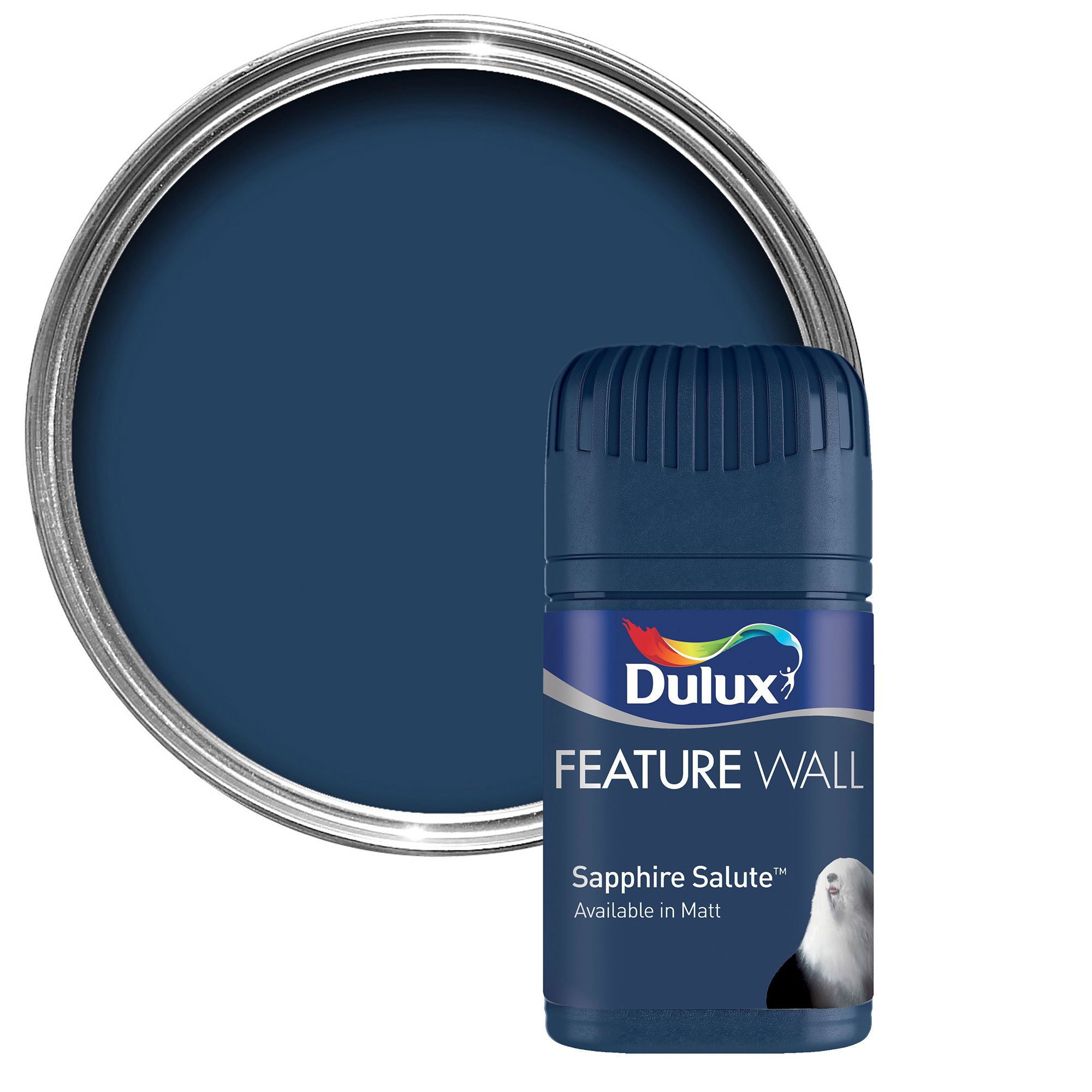Dulux Sapphire Salute Matt Emulsion Paint 0 05l Tester Pot Departments Diy At B Q