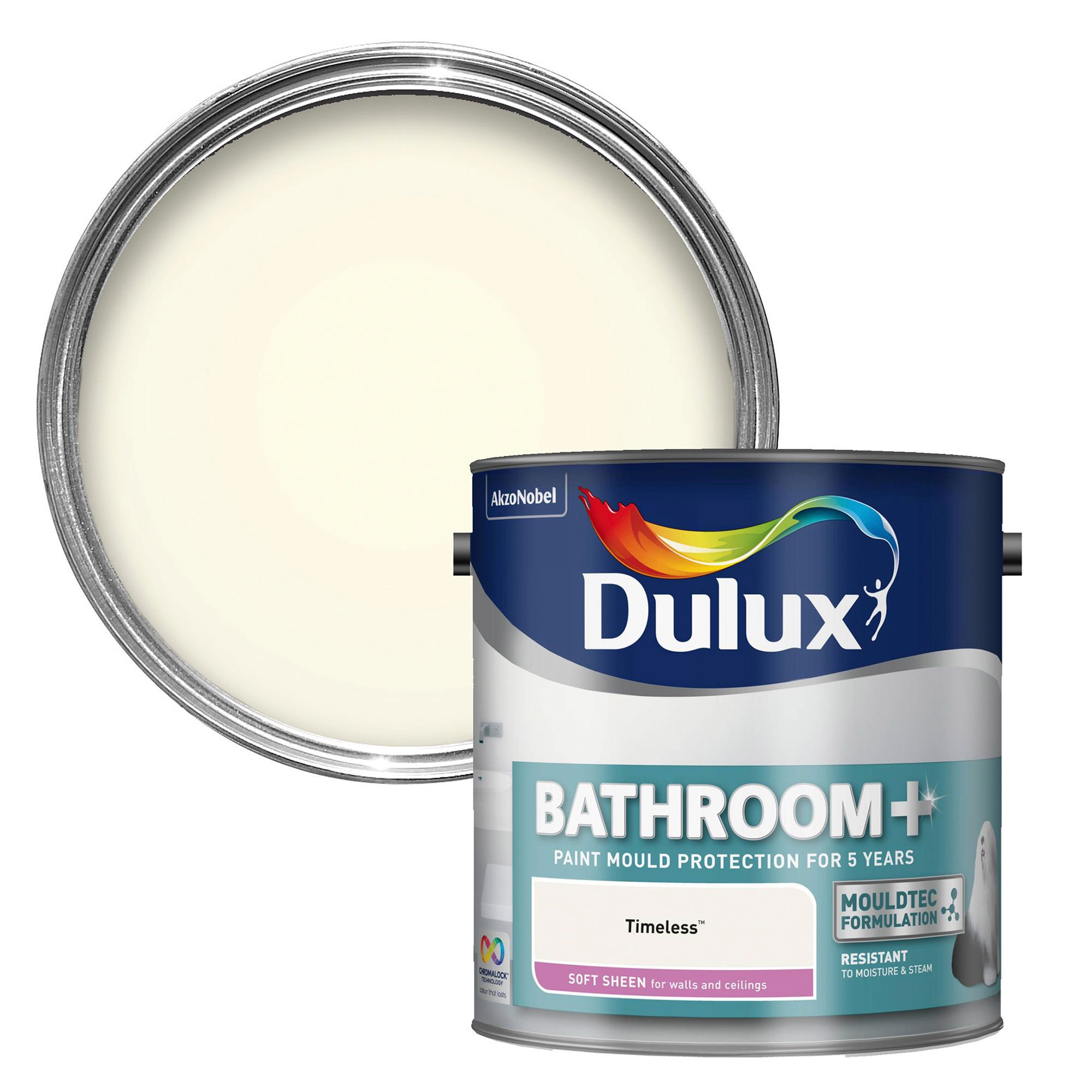 Dulux Easycare Bathroom Timeless Soft Sheen Emulsion Paint 2 5l