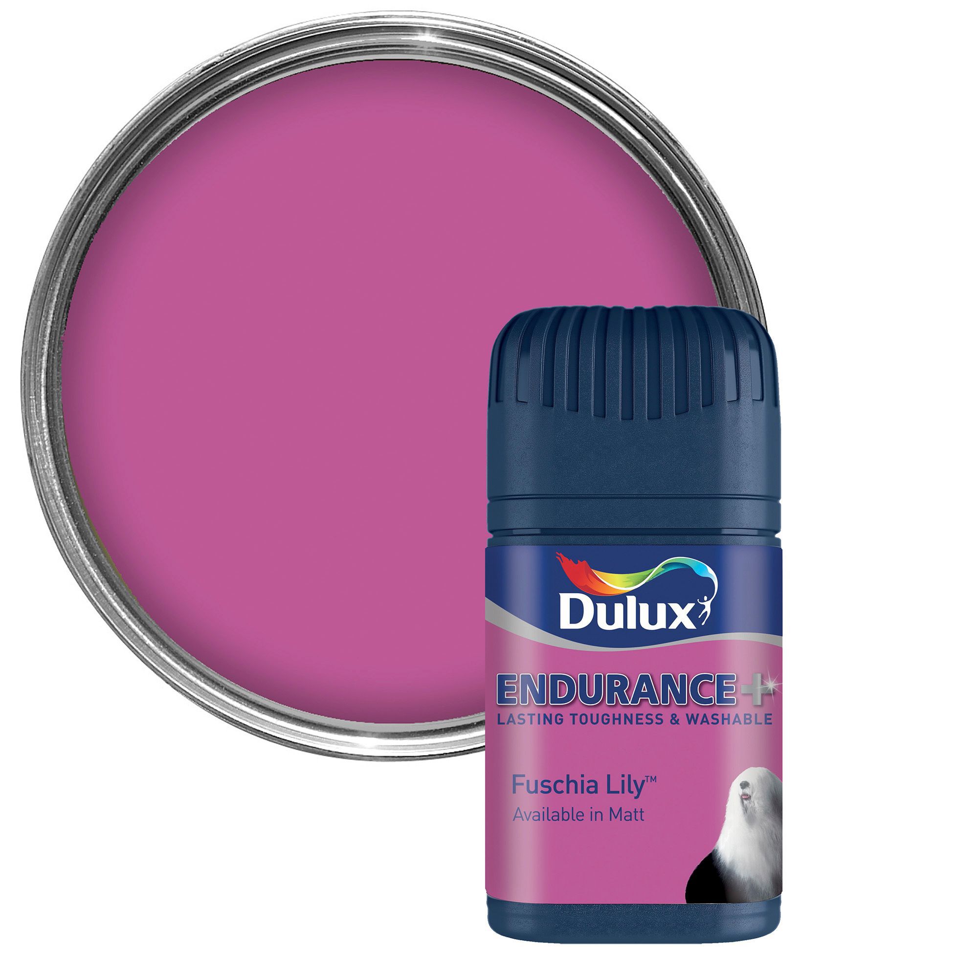 Dulux Endurance Fuchsia lily Matt Emulsion paint 0.05L Tester pot
