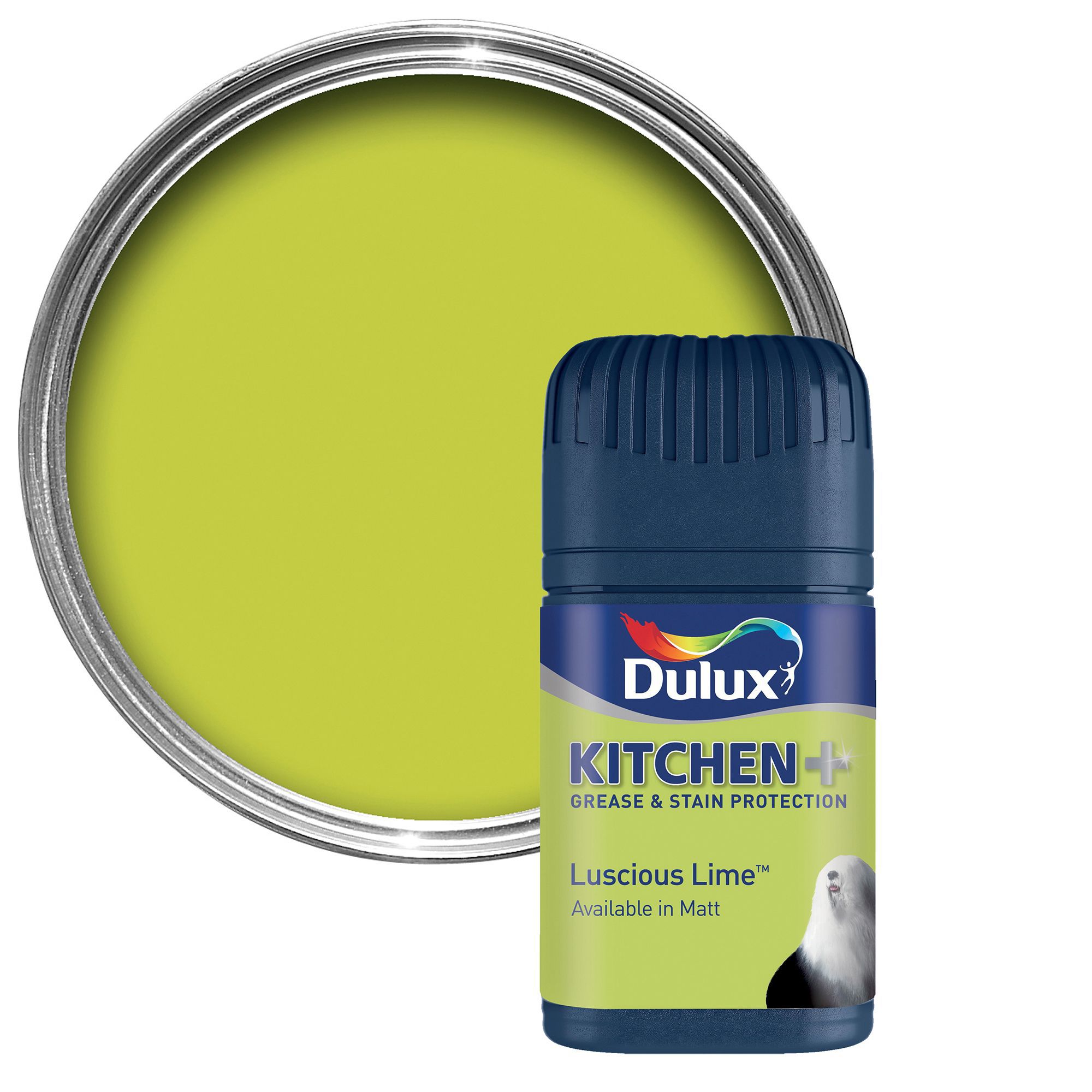 Dulux Kitchen Luscious Lime Matt Emulsion Paint 0.05L Tester Pot