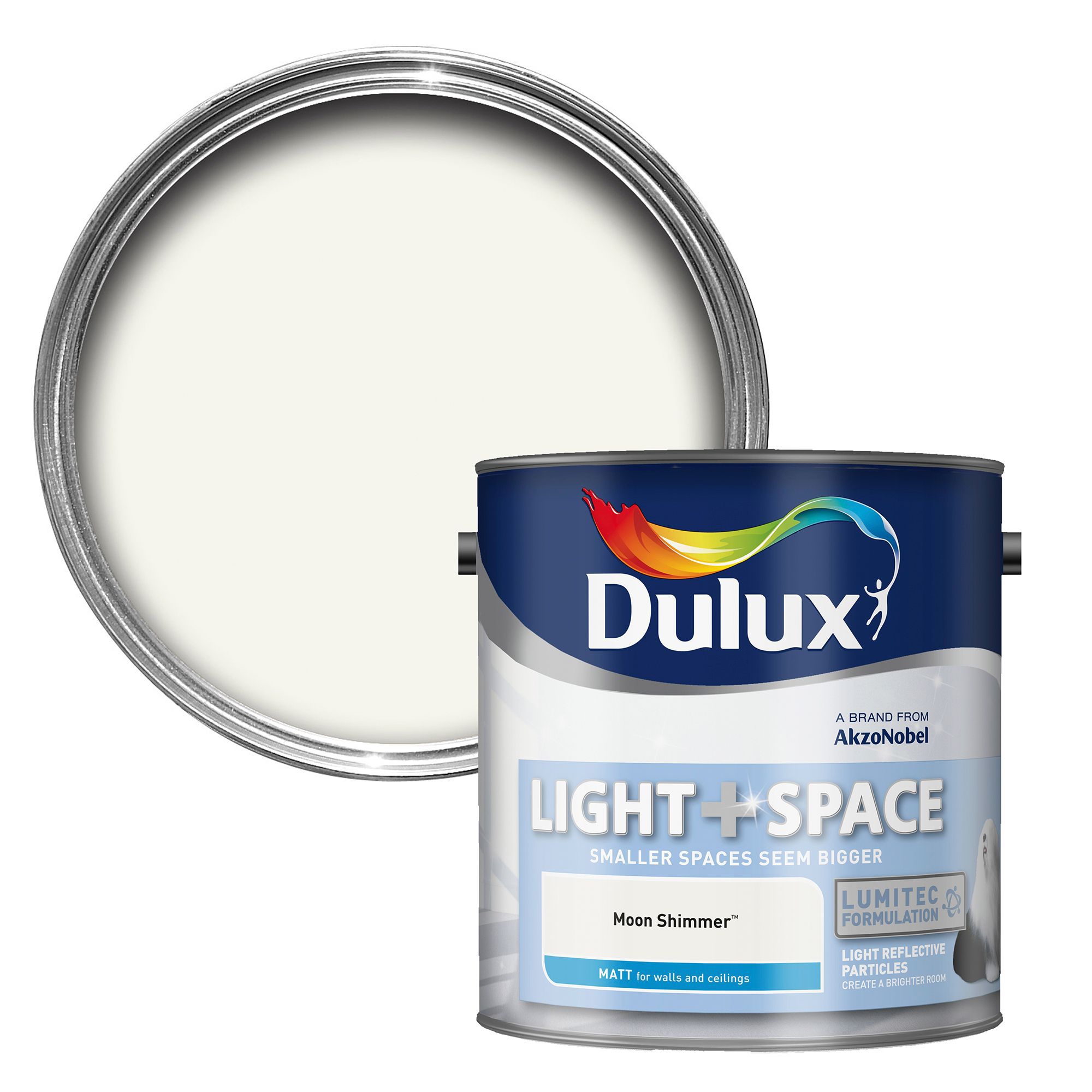  Dulux  Light Space Moon Shimmer Matt Emulsion  Paint 2 5L 