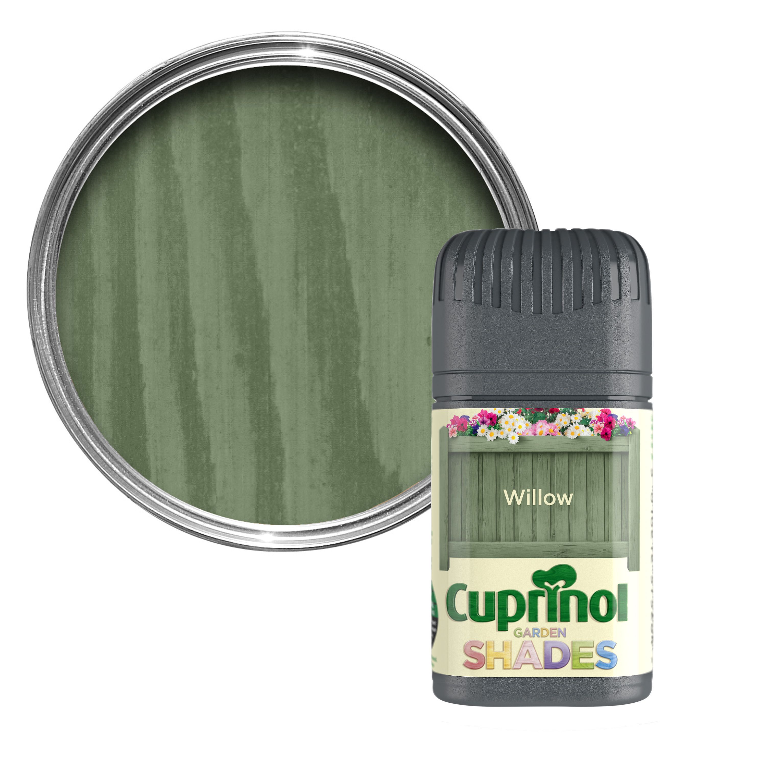 Cuprinol Garden Shades Willow Matt Wood paint 0.05L Departments DIY