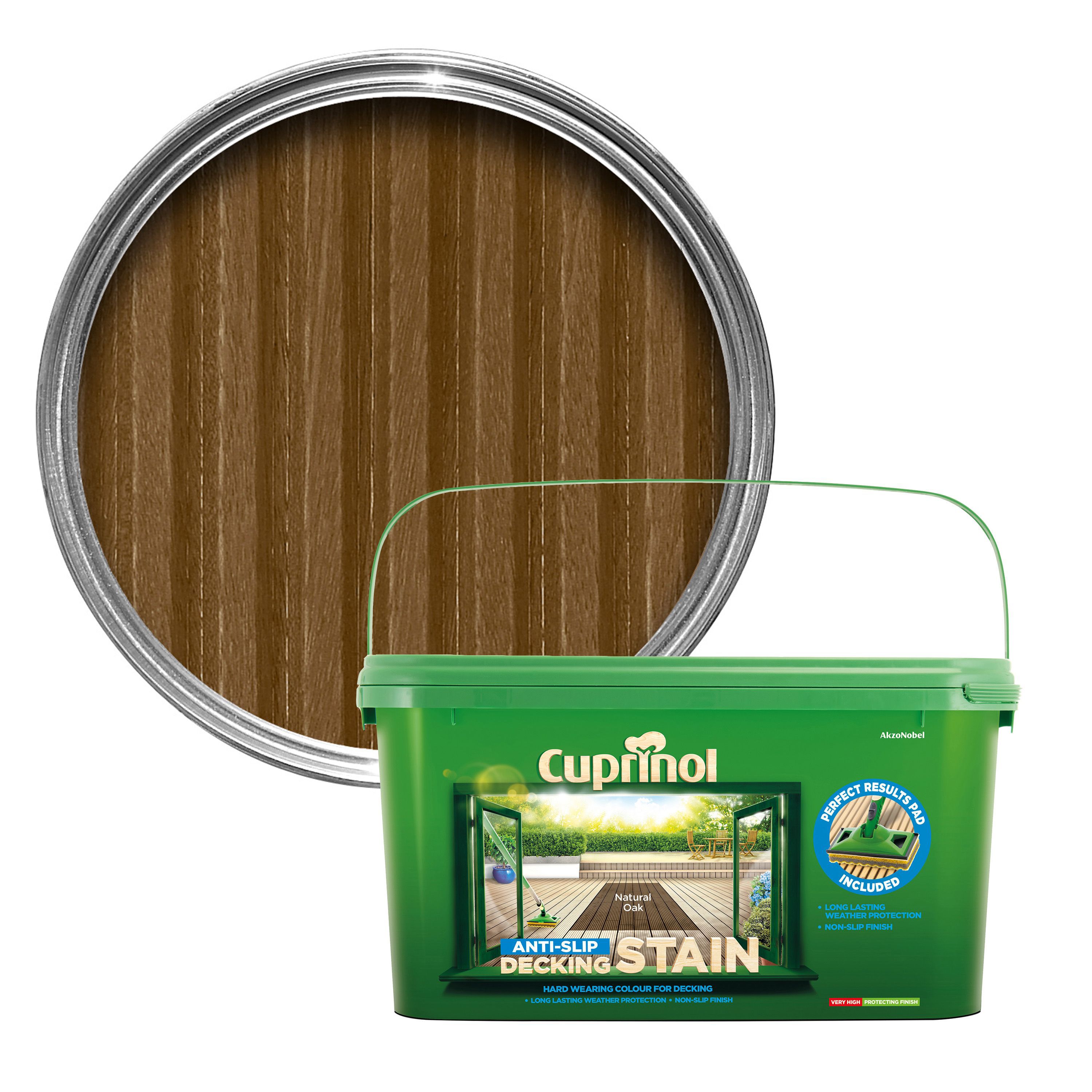 Cuprinol Natural Oak Decking Stain 2.5L | Departments | DIY at B&Q