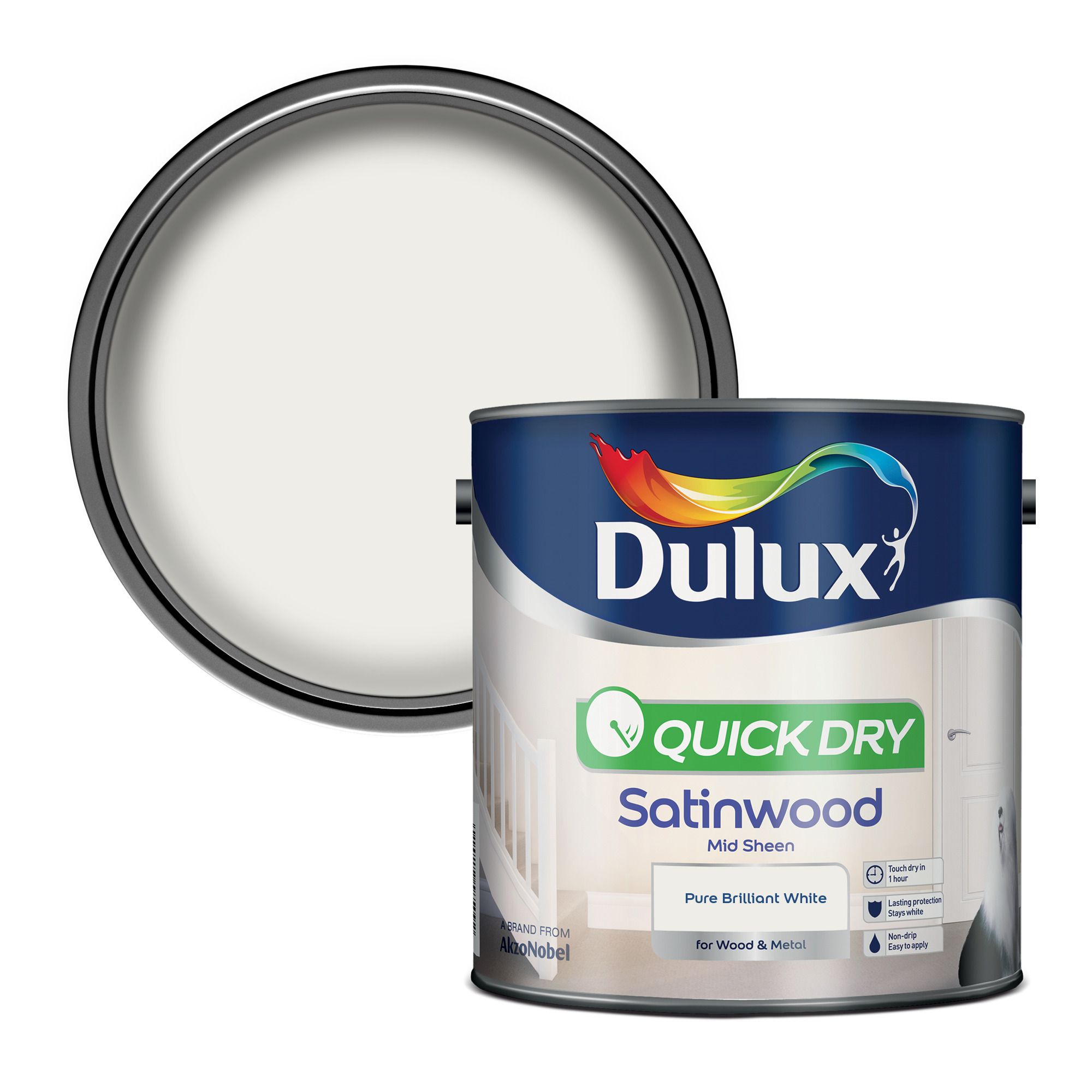 Dulux Trade Vinyl Matt Pure Brilliant White 5l Amazon Co Uk Diy Tools