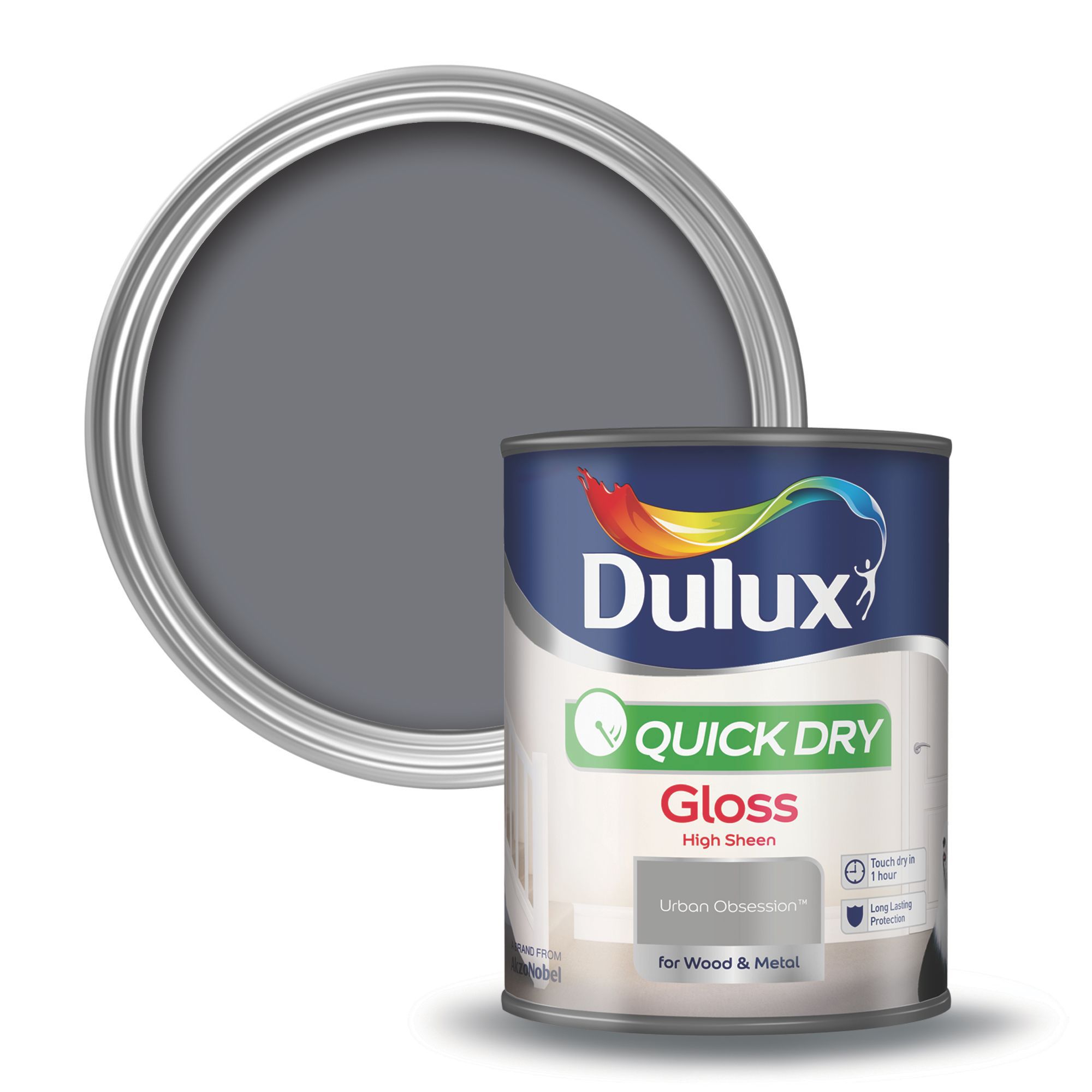 Dulux Interior Urban Obsession Gloss Wood & Metal Paint 750ml ...