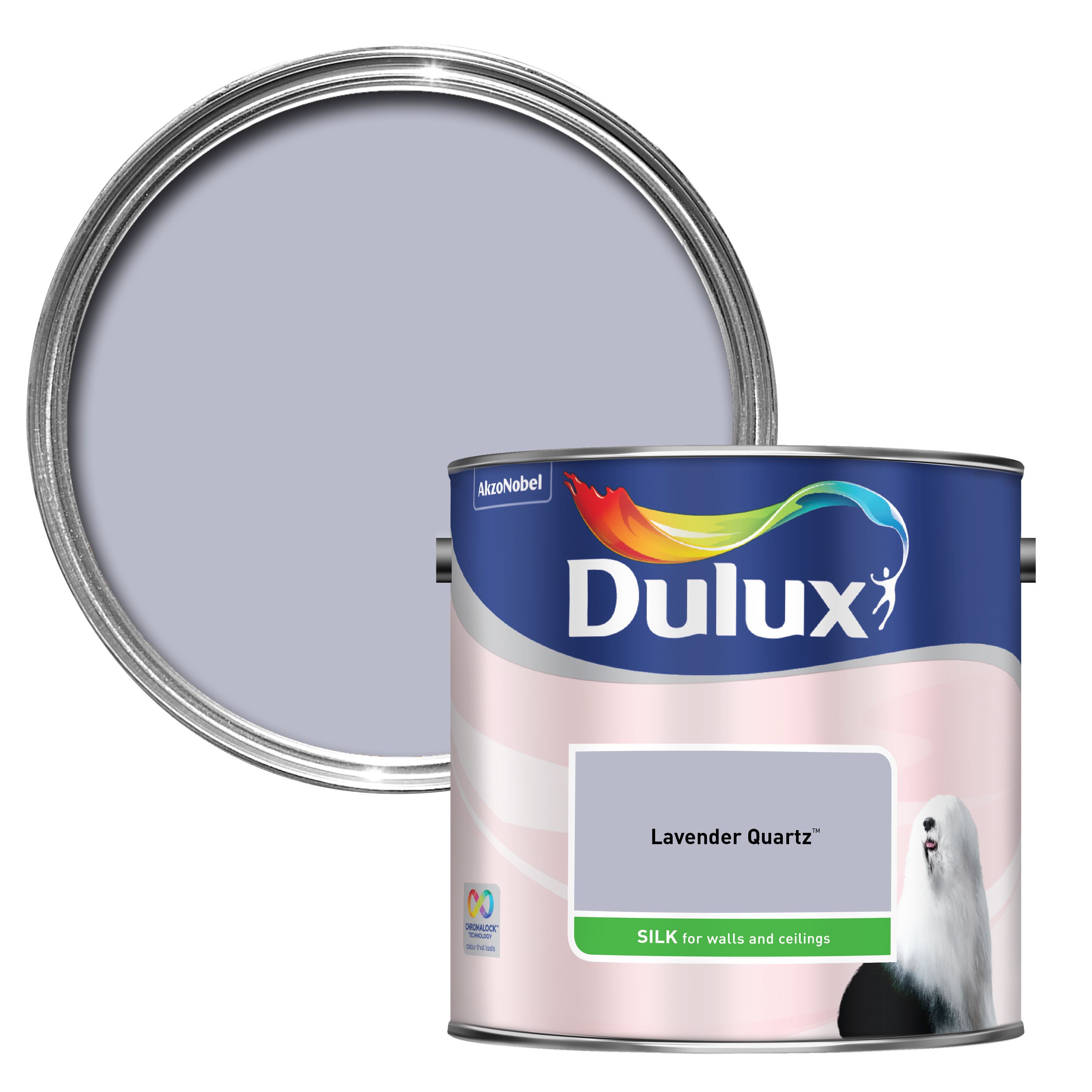 Dulux Gentle Lavender Matt Emulsion Paint 2.5L | Departments | DIY at B&Q