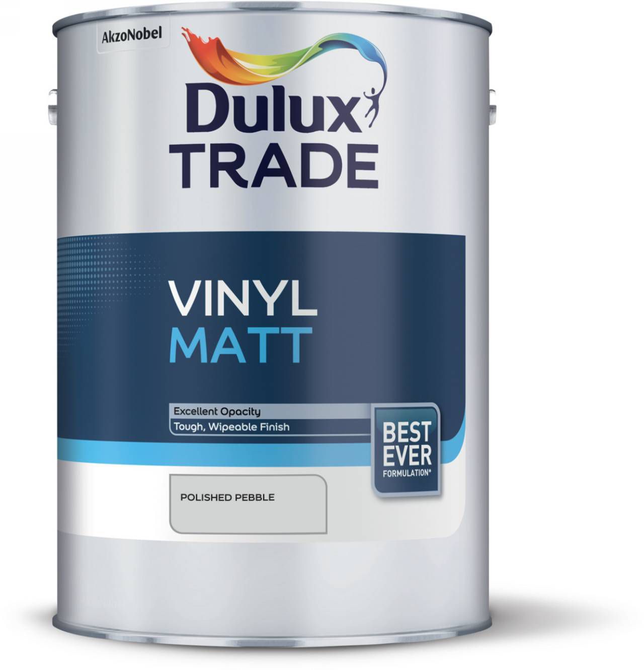 Dulux Trade Polished pebble Vinyl matt Emulsion paint 5L Departments