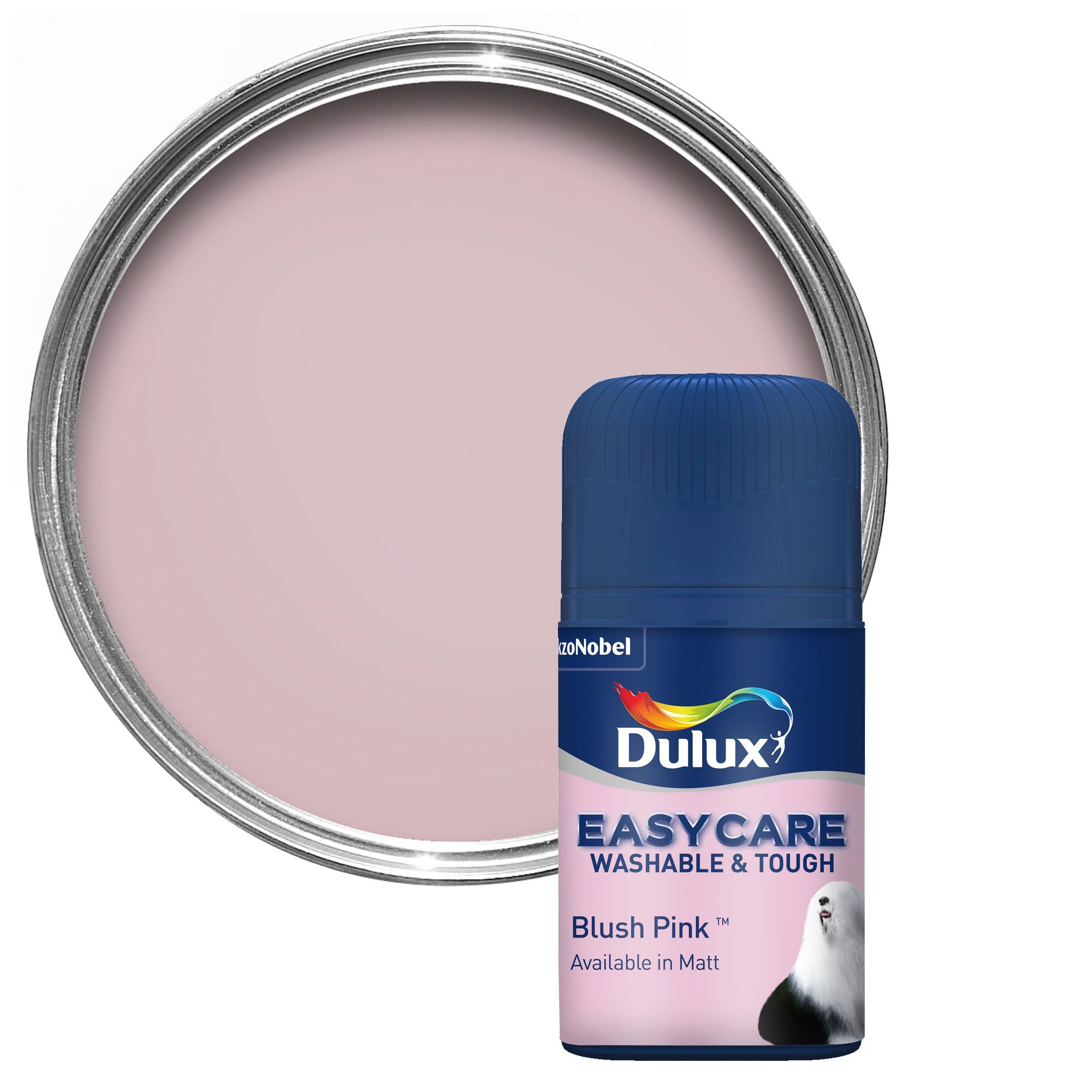 Dulux Easycare Blush Pink Matt Emulsion Paint 0.05L Tester Pot ...