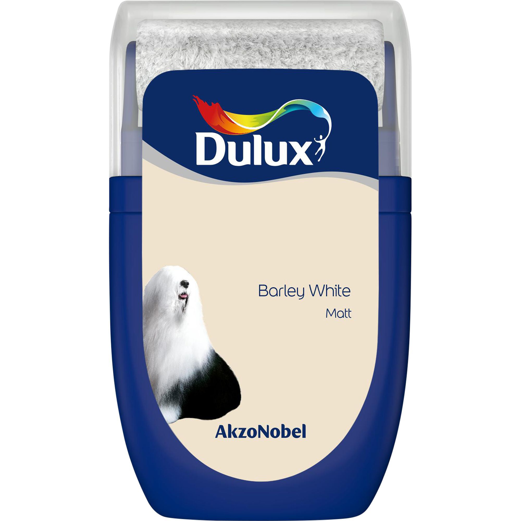 Dulux Standard Barley white Matt Emulsion paint 0.03L Tester pot