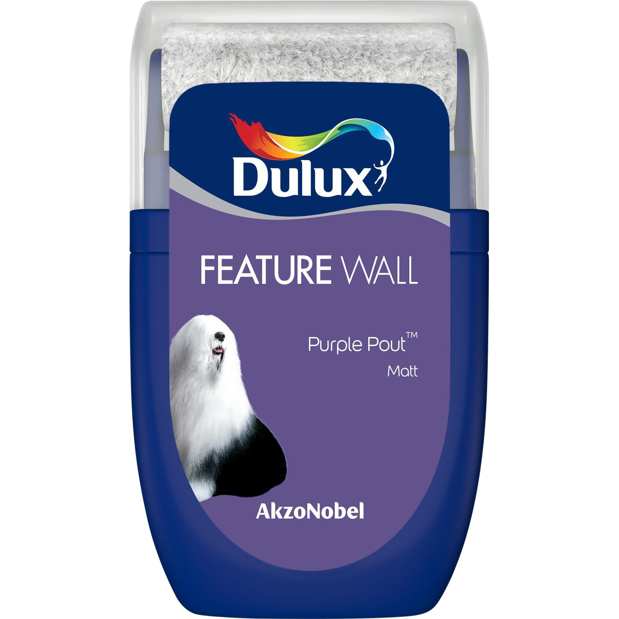 Dulux Feature wall Purple pout Matt Emulsion paint 0.03L Tester pot