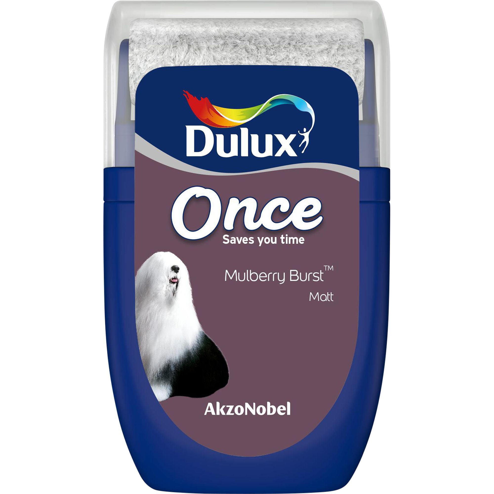 Dulux Once Mulberry burst Matt Emulsion paint 0.03L Tester pot