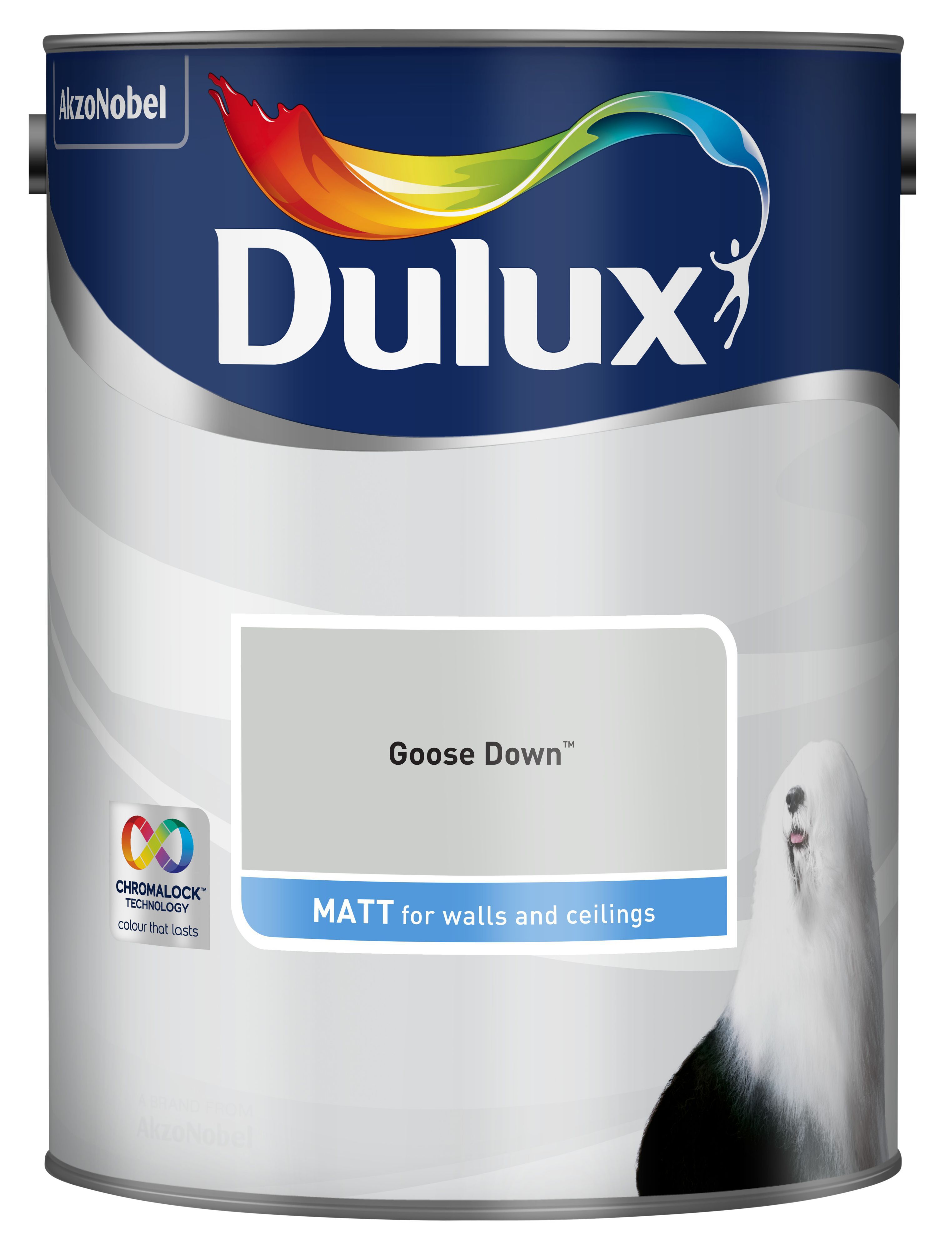 Dulux Goose down Matt Emulsion paint 5L Departments TradePoint