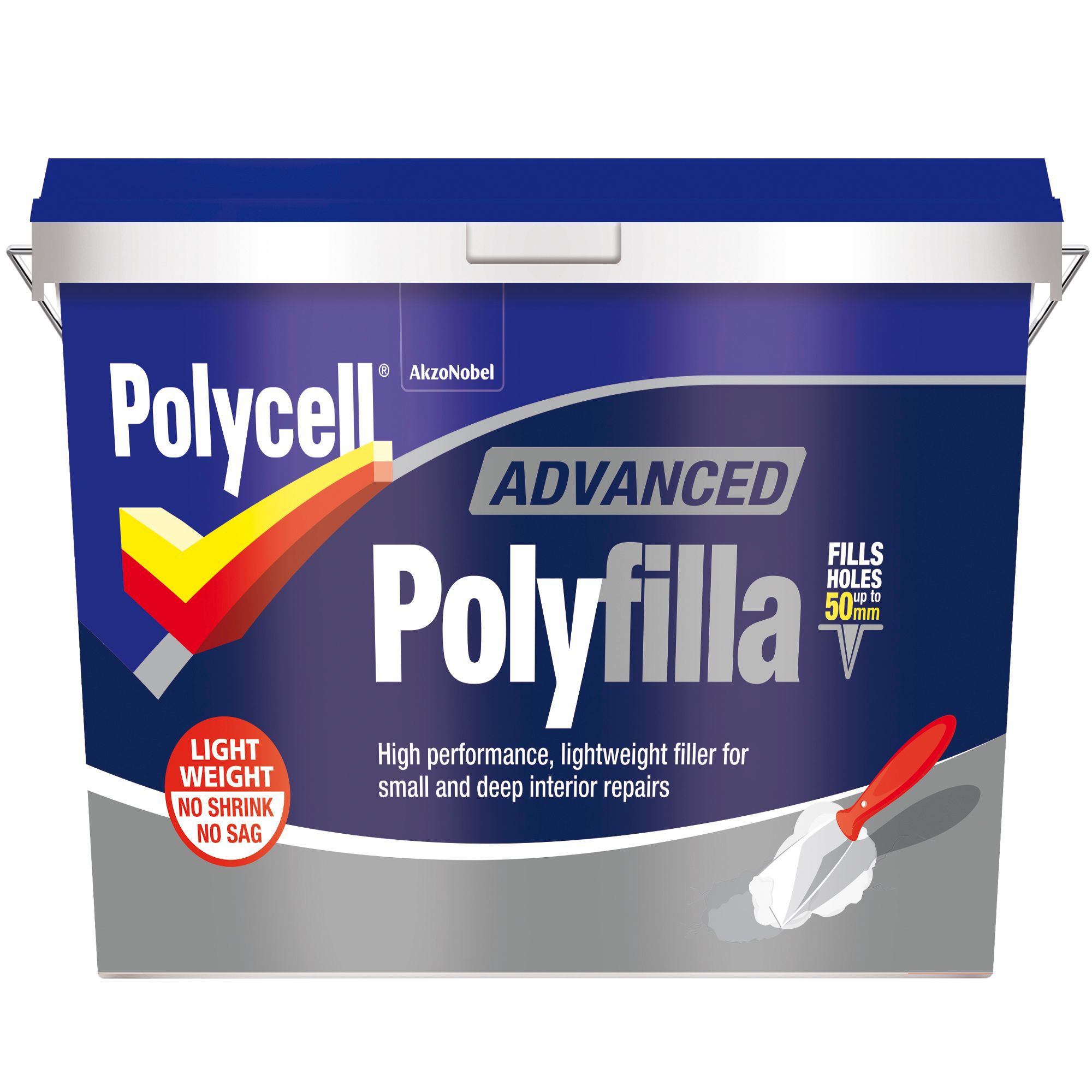 5010212636862 POLYCELL LIGHTWEIGHT FILLER WHITE 5KG Departments DIY