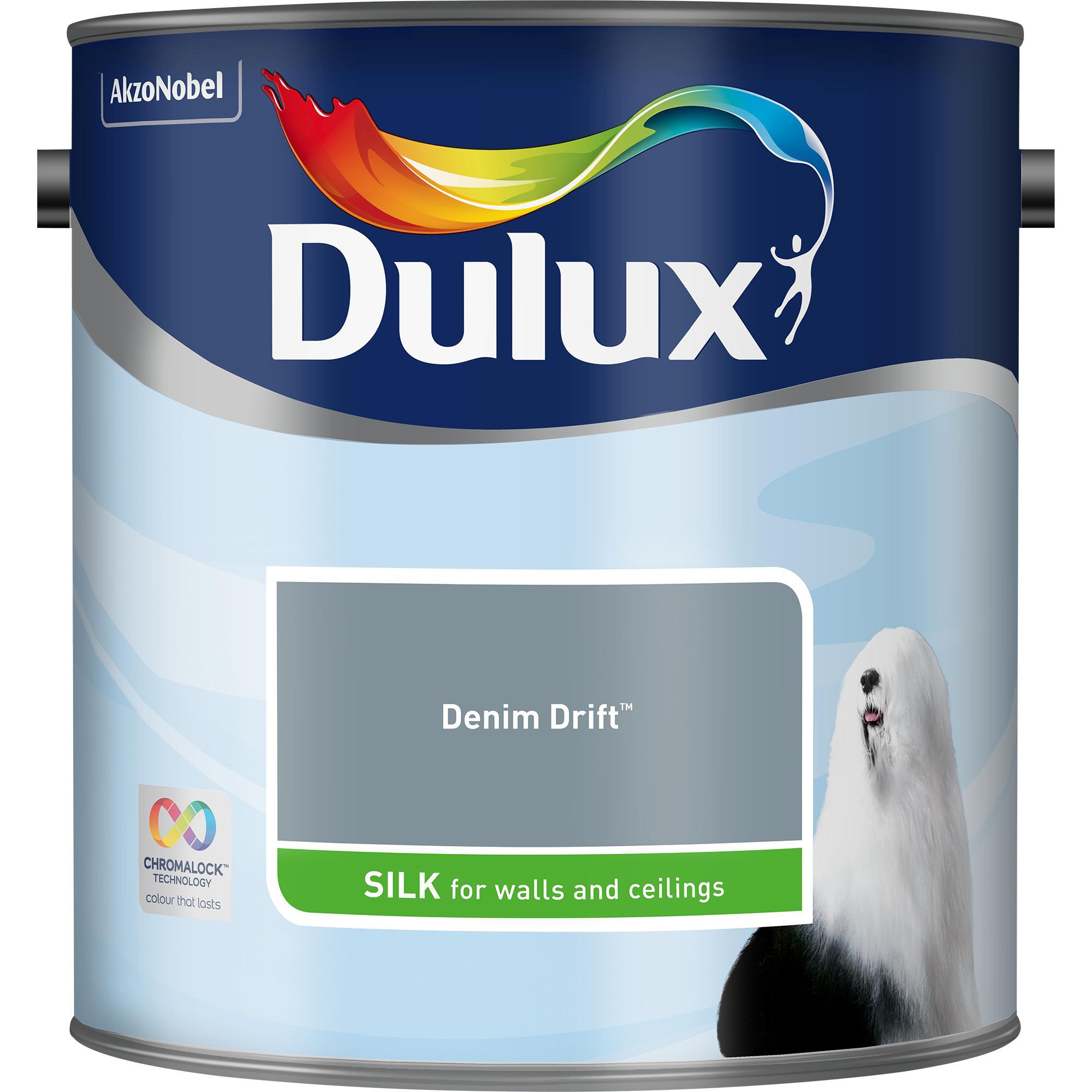 Dulux Denim Drift Silk Emulsion Paint 2 5l Departments Diy At B Q