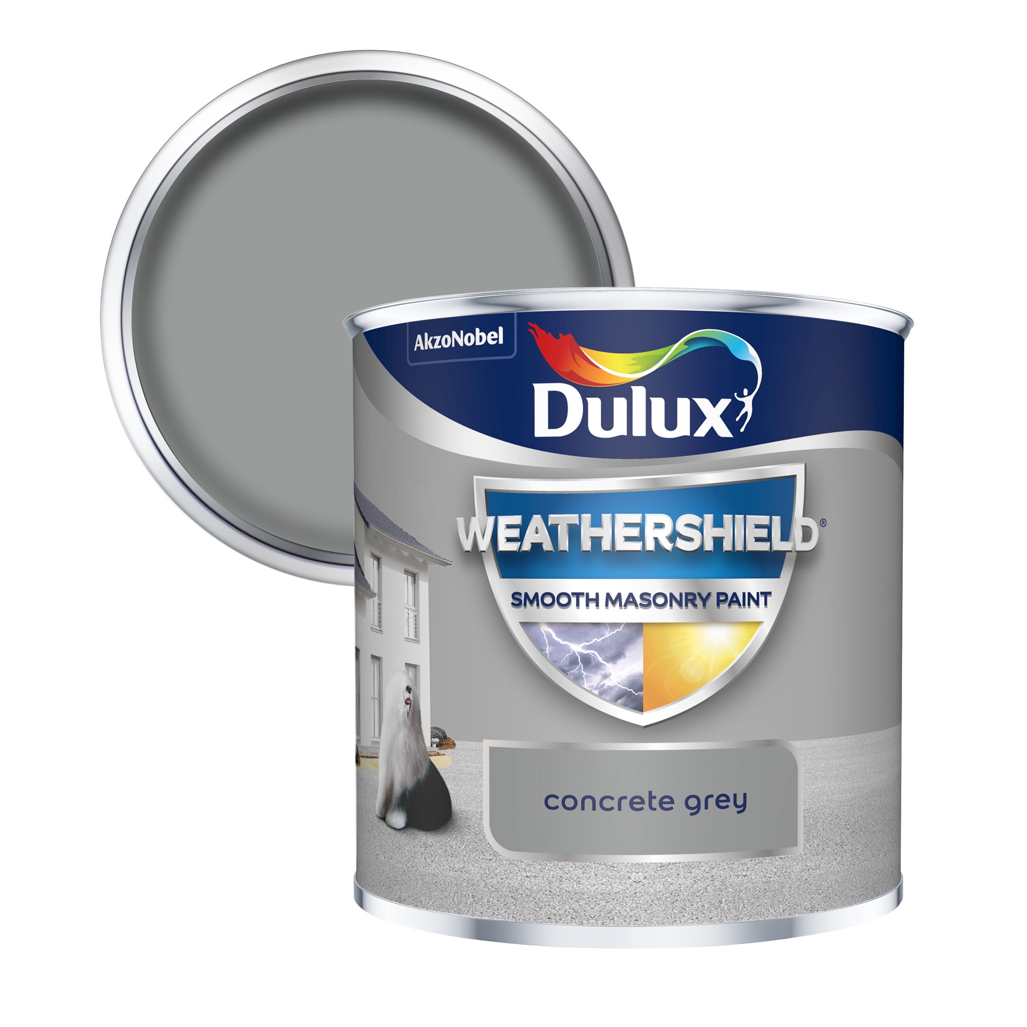  Dulux  Weathershield  Concrete  grey Smooth Matt Masonry  