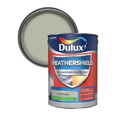 Dulux Weathershield Frosted Lake Smooth Matt Masonry Paint 5l
