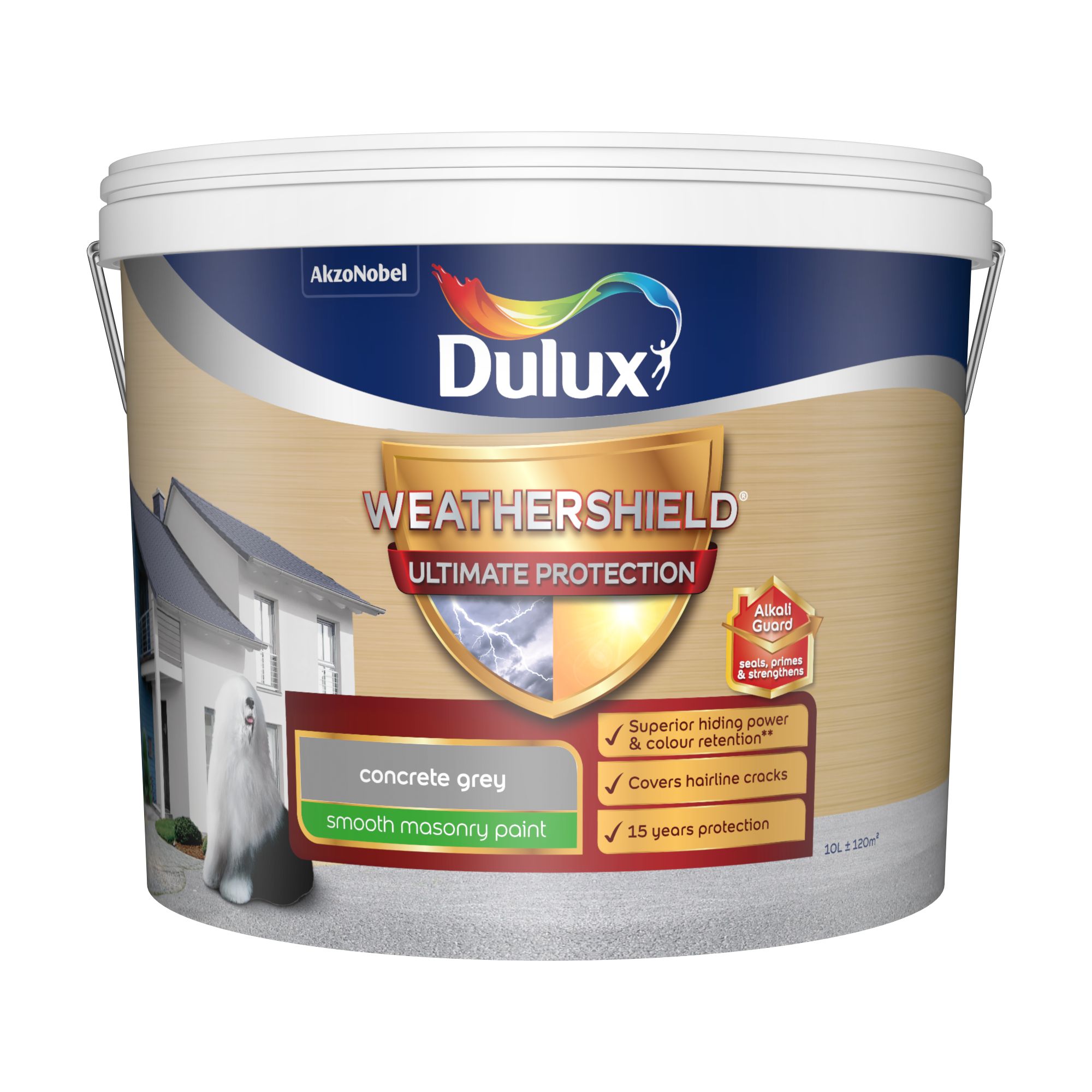  Dulux  Weathershield  ultimate protection  Concrete grey 