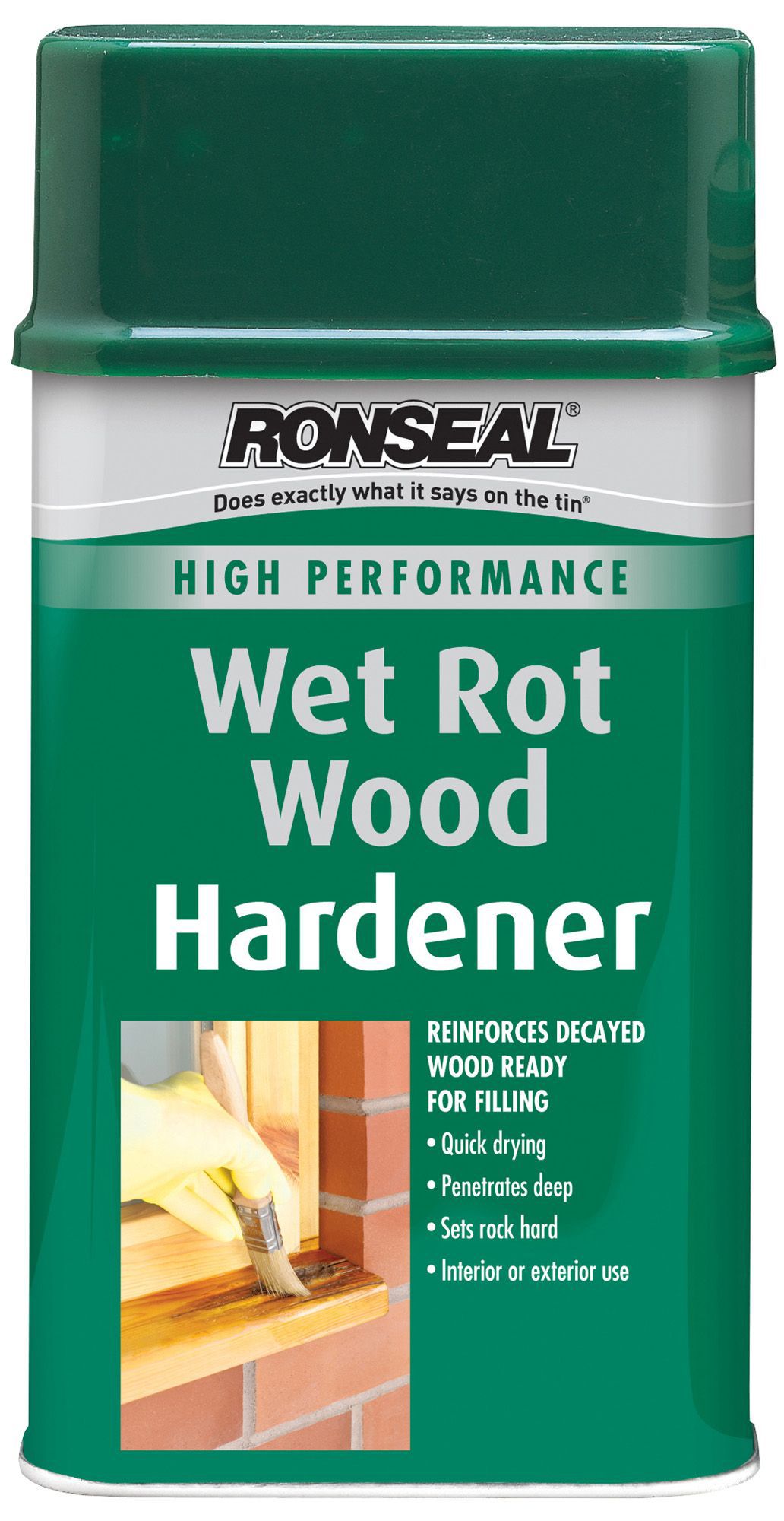 Ronseal Wet Rot Wood Hardener 250ml Departments DIY at B&amp;Q