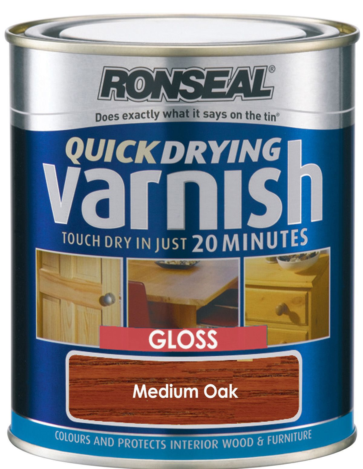 Ronseal Medium Oak Gloss Wood Varnish 750ml Departments TradePoint