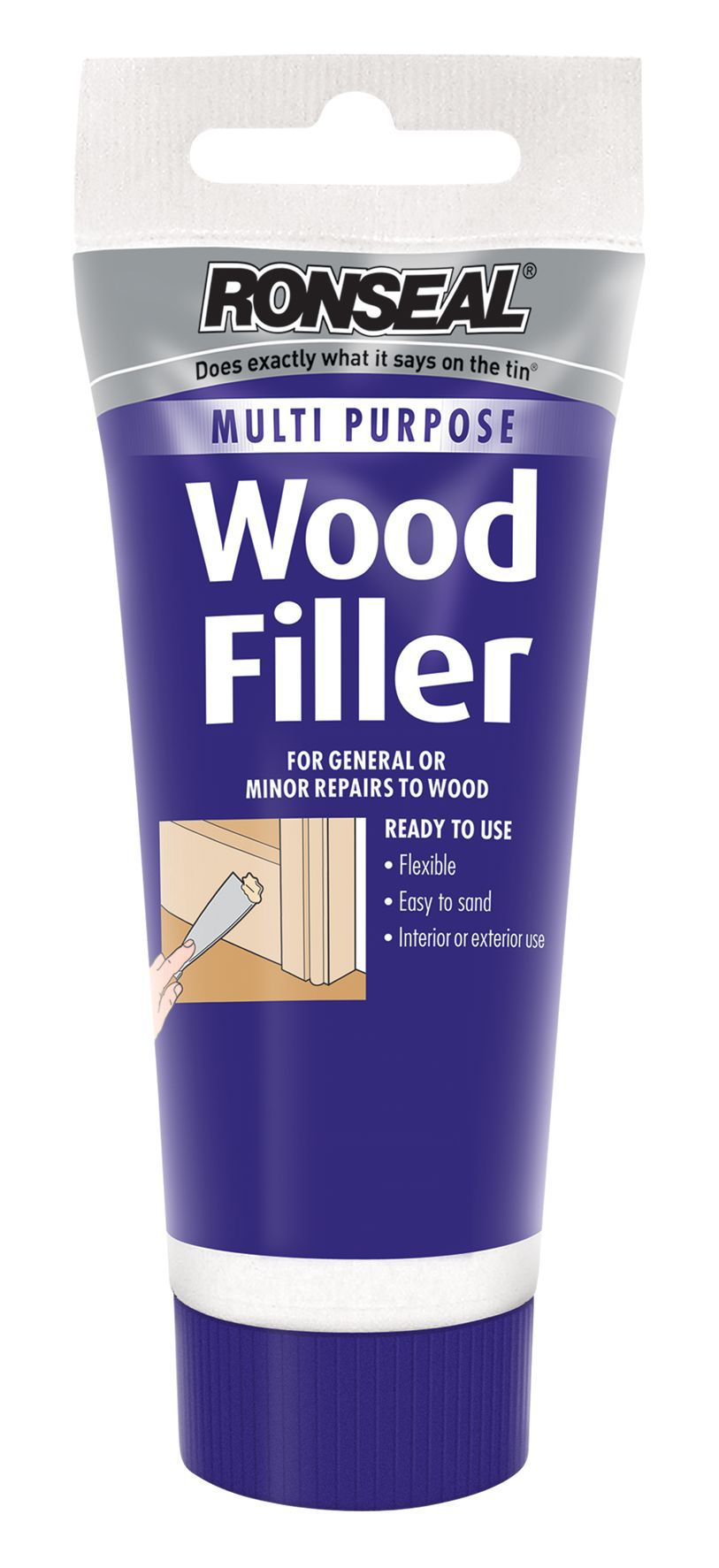 ronseal white wood filler 100g departments diy at b&q