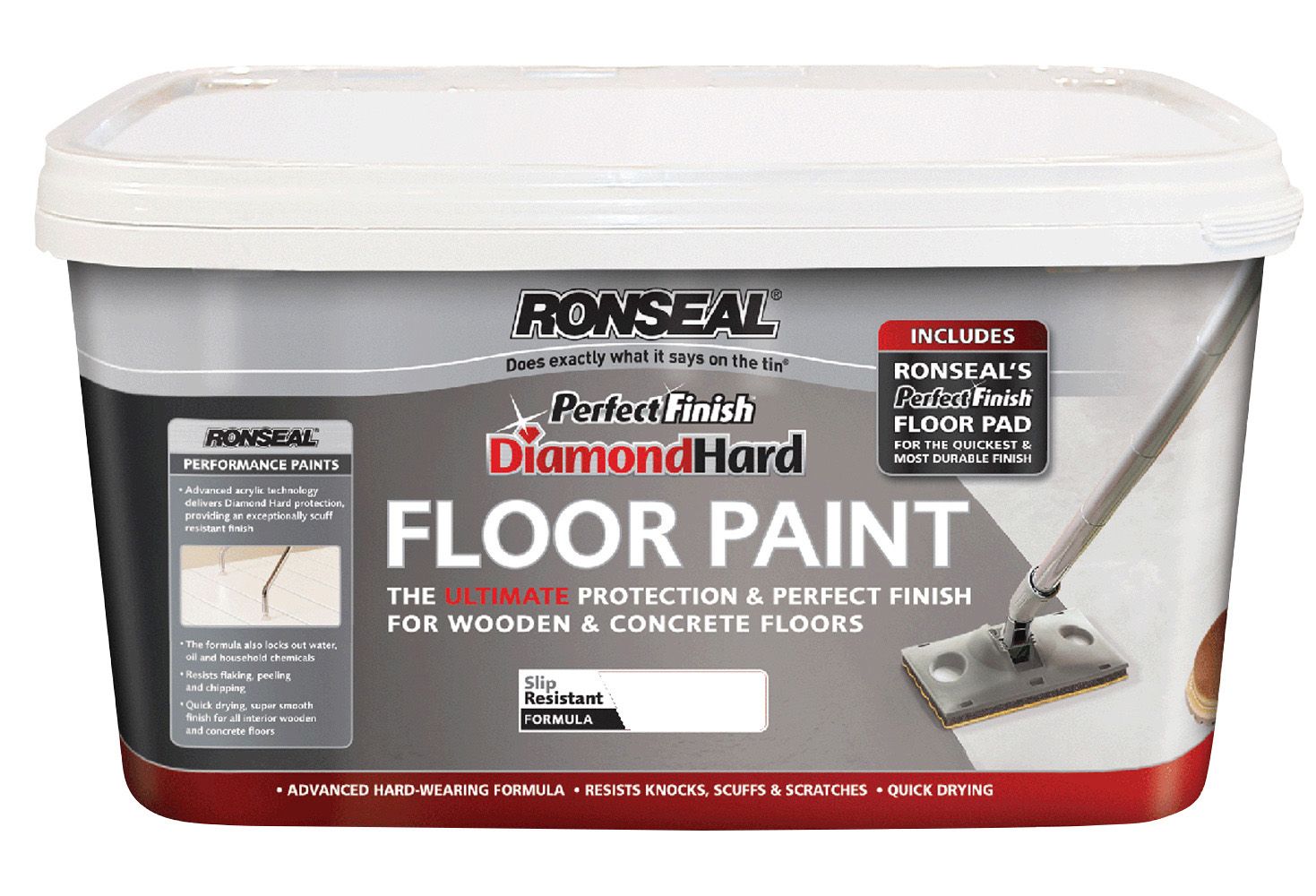 Ronseal Diamond Cream Satin Floor Paint 2 5l Departments Diy At B Q