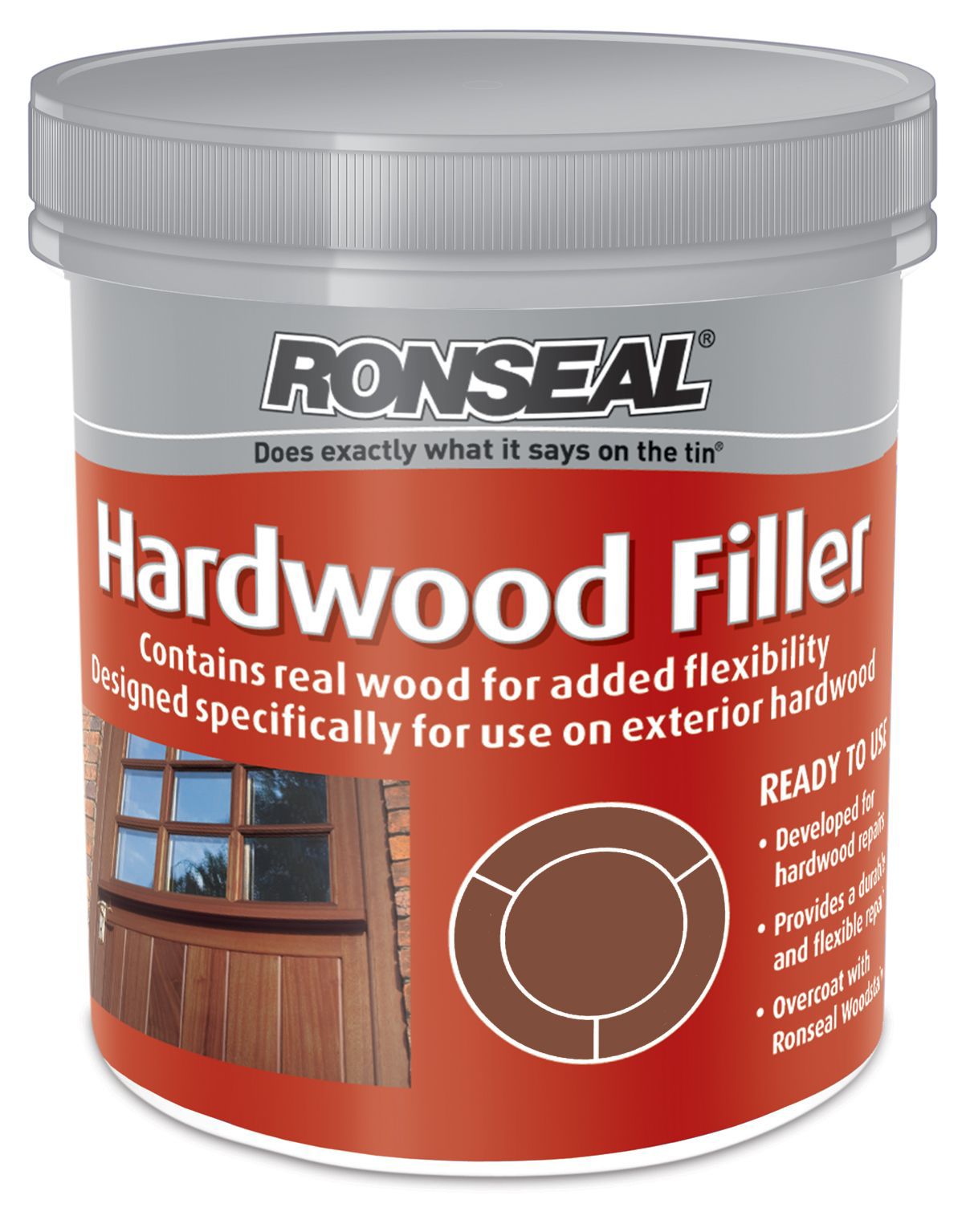Ronseal Dark Stain Ready Mixed Hardwood Filler 465G