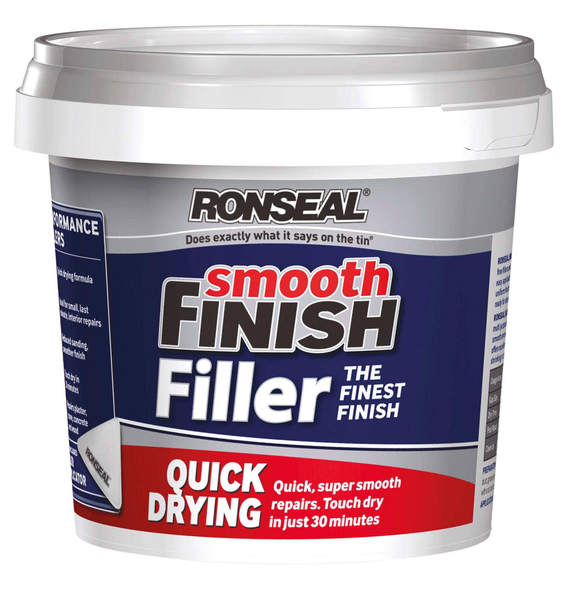 Ronseal Quick Drying Filler 600G Departments DIY at B&amp;Q