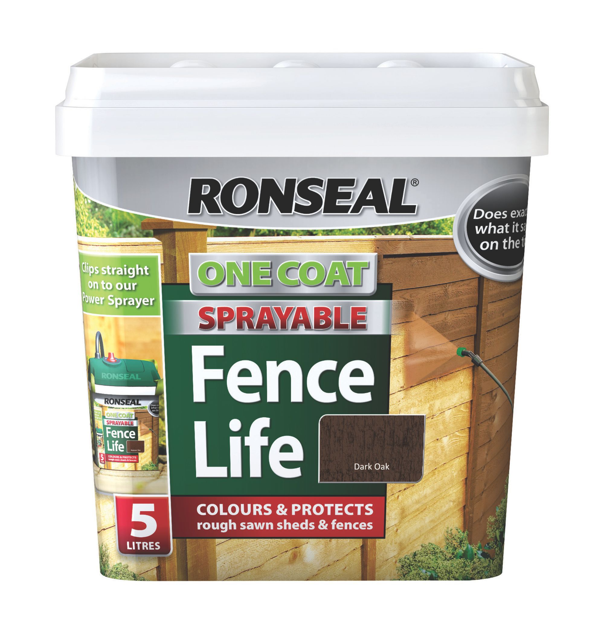 Ronseal One Coat Fence Life Red Cedar 9ltr Garden Fence Paint Fence Paint Ronseal Fence Paint