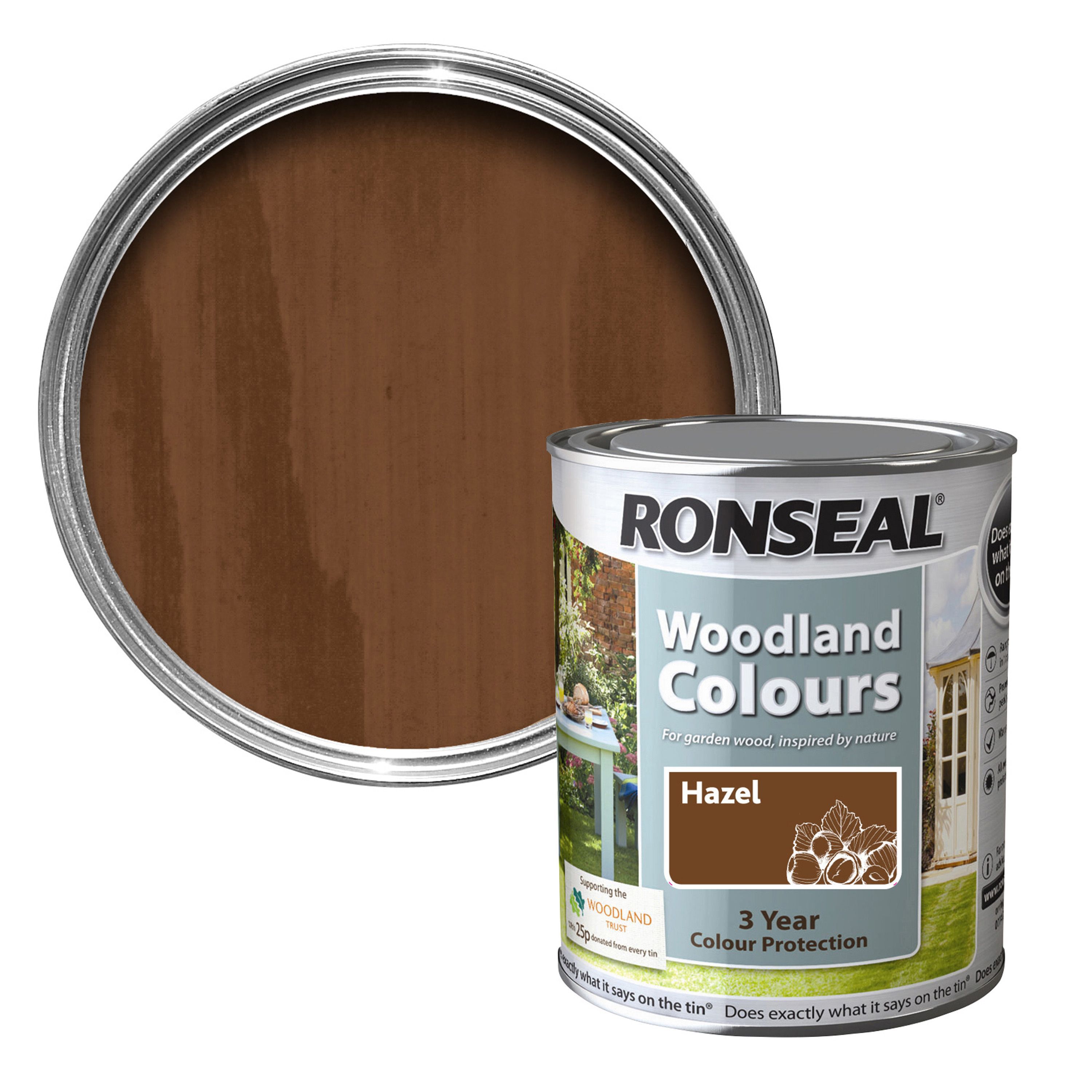 Ronseal Woodland Colours Hazel Matt Wood Stain 750ml Departments