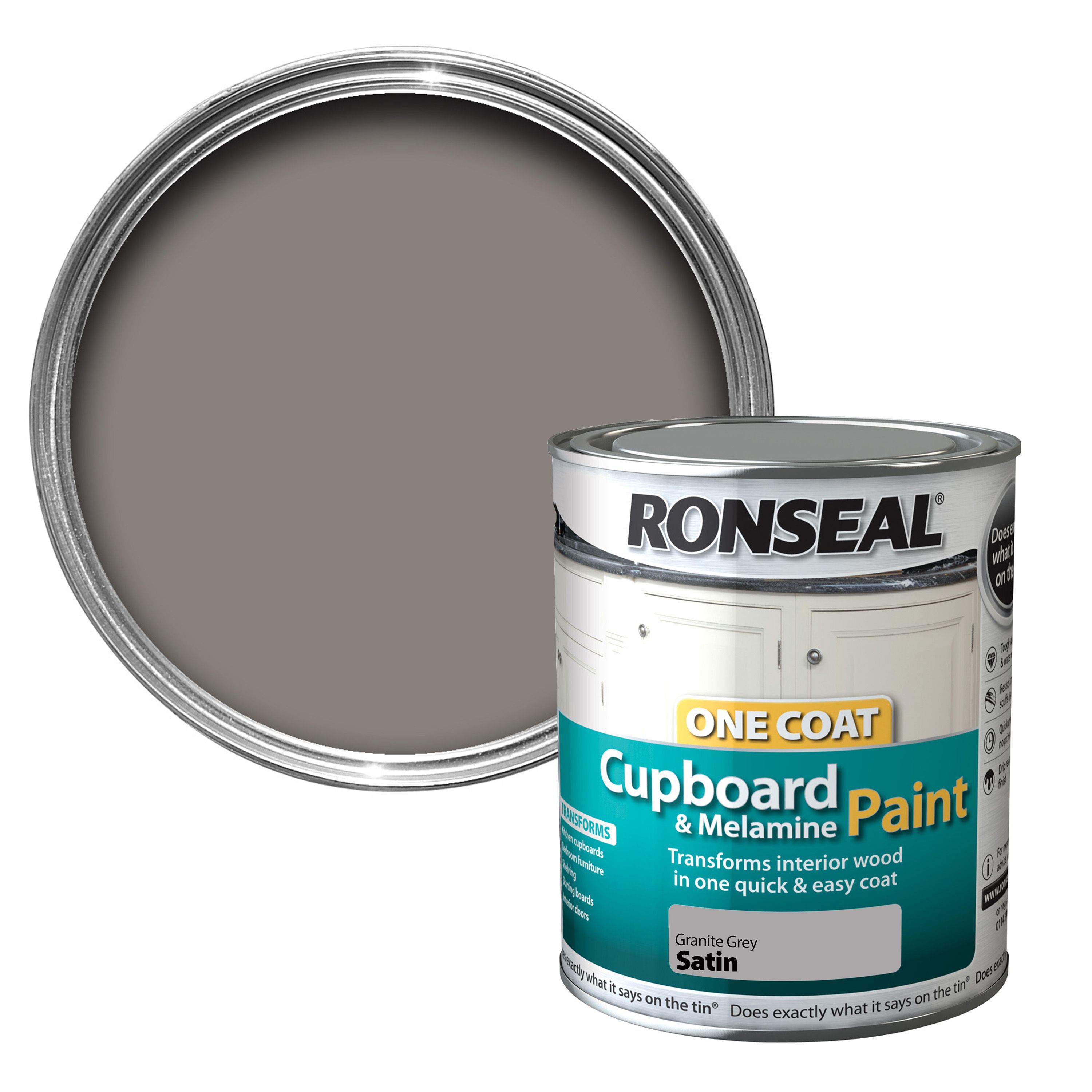 Ronseal Granite Grey Satin Cupboard Paint 750 Ml Departments TradePoint   5010214869879 05c