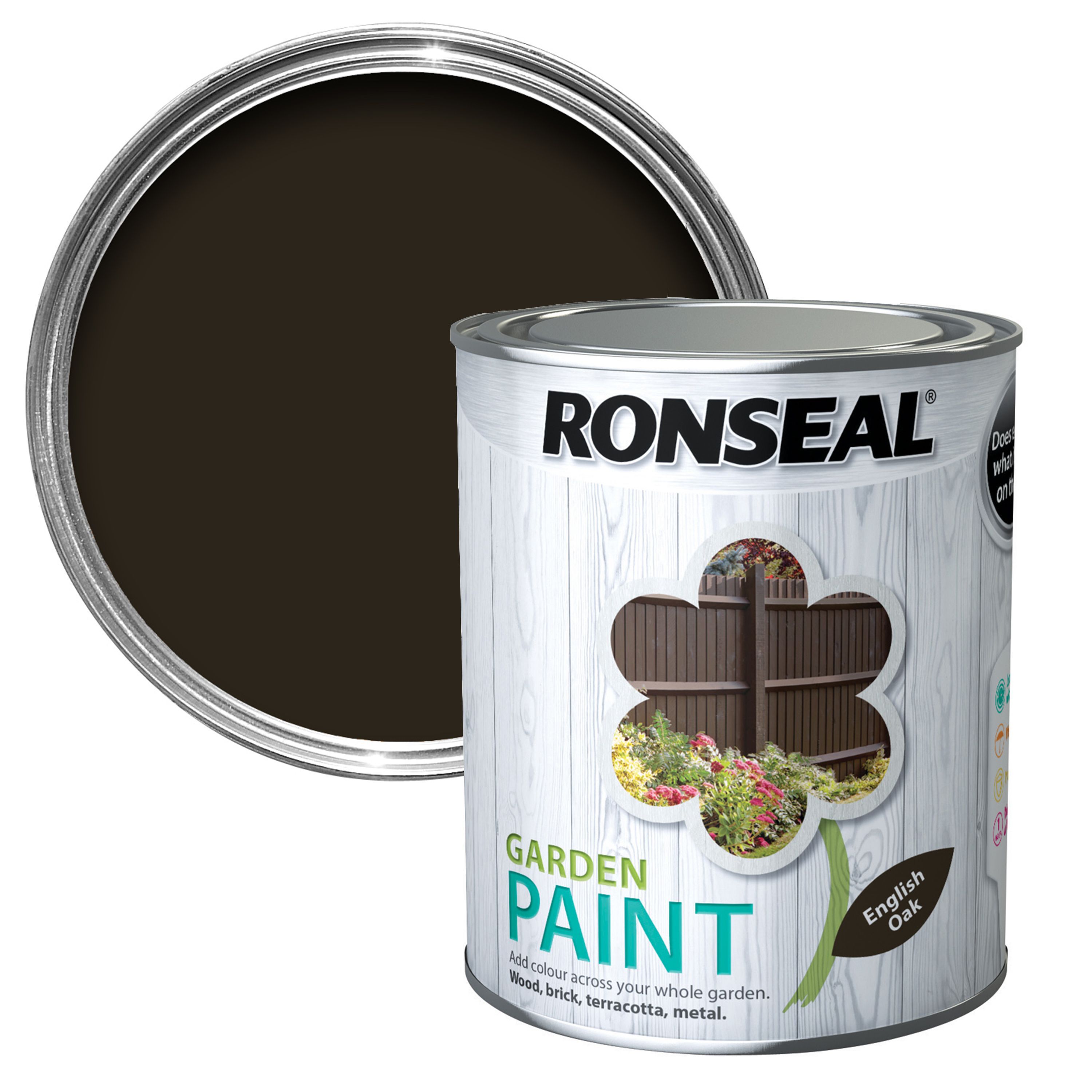 Ronseal Garden English oak Matt Garden paint 0.75L Departments DIY