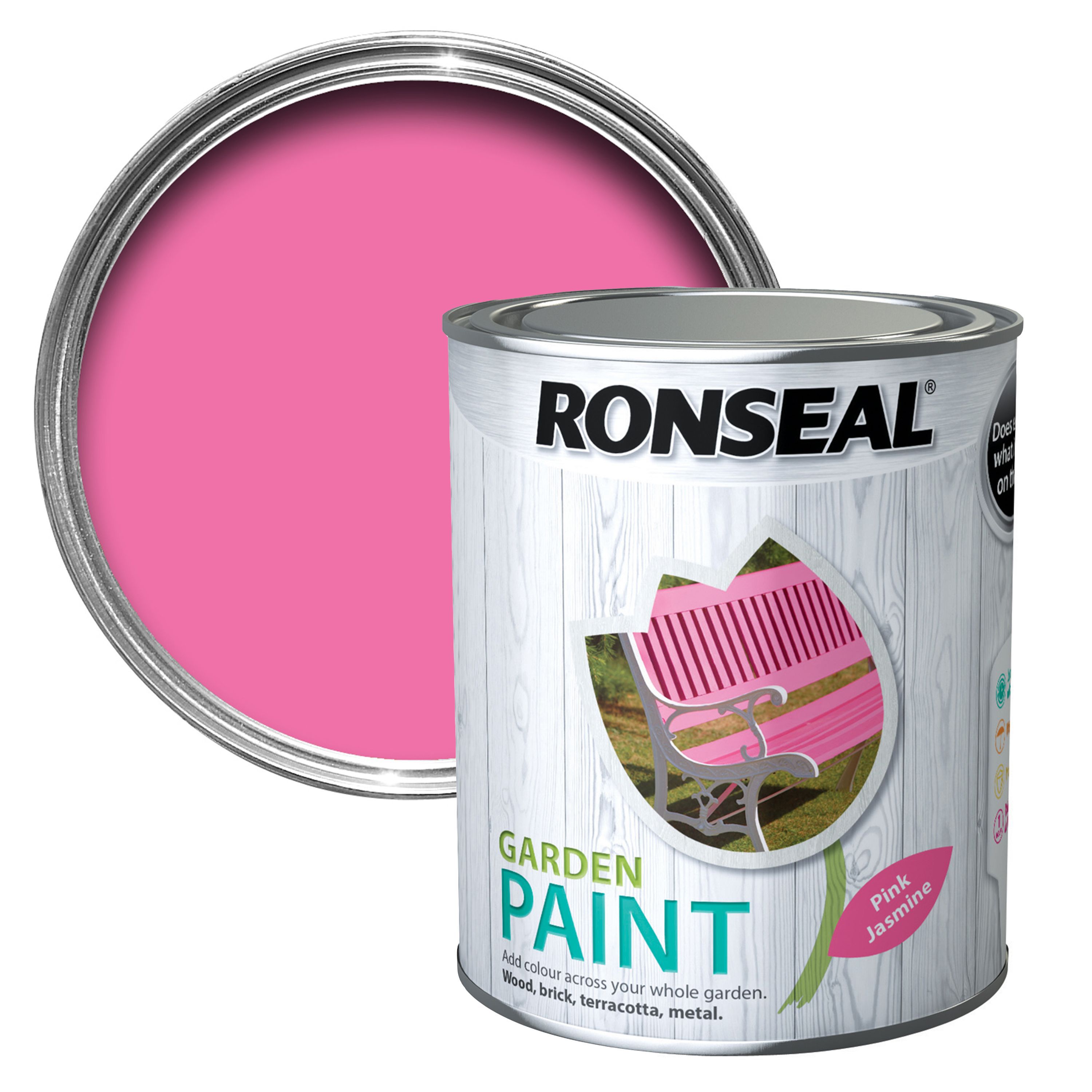 Ronseal Garden Pink jasmine Matt Metal & wood paint, 0.75L 