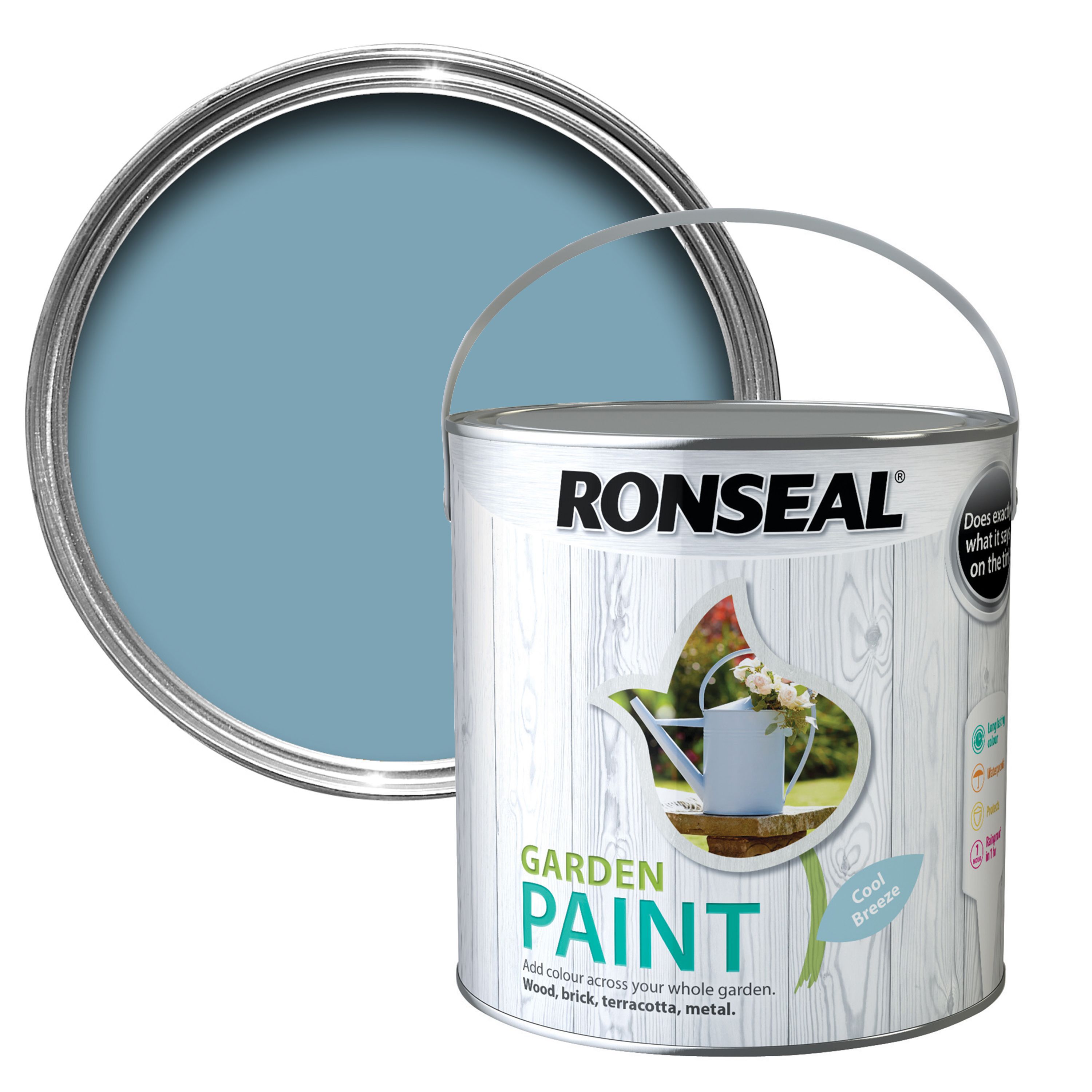 Ronseal Garden Cool breeze Matt Garden paint 2.5L Departments DIY