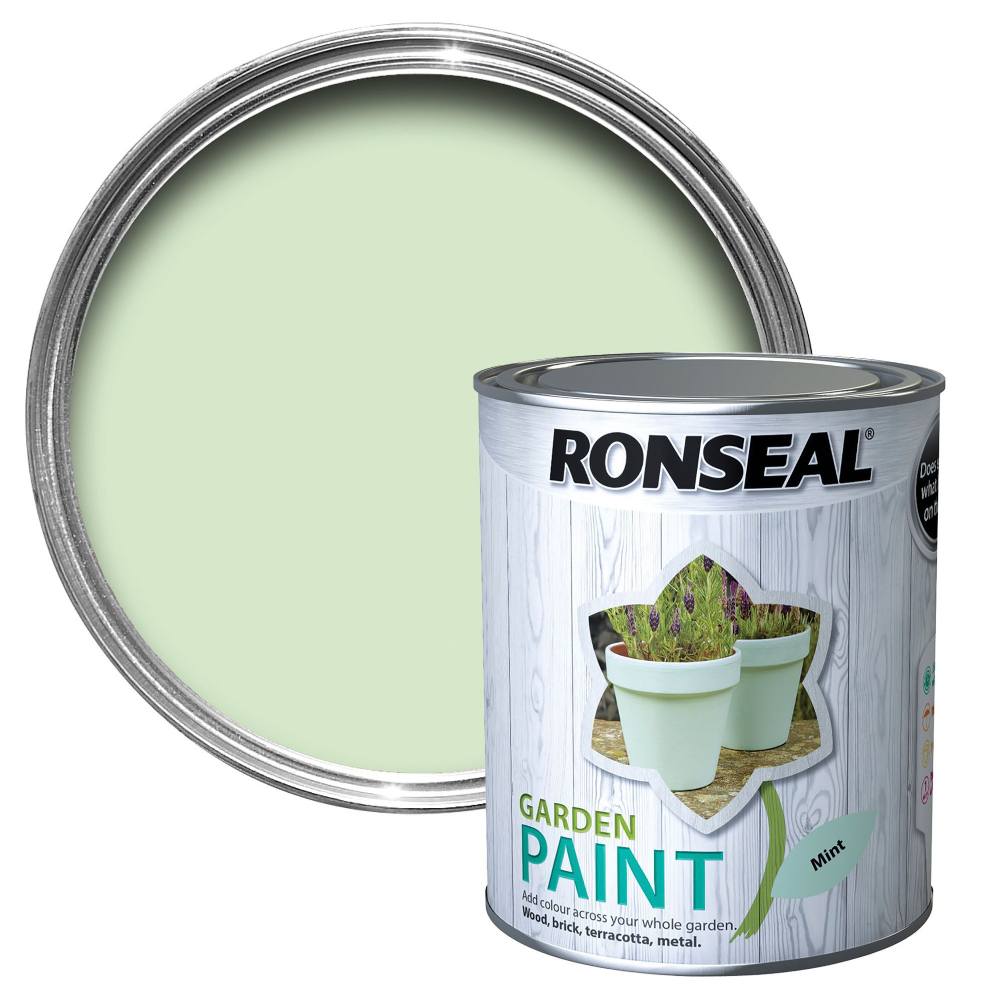 Ronseal Garden Mint Paint 750ml Departments DIY at B&Q