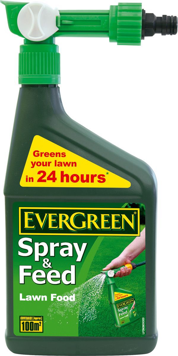 Evergreen ® Spray & feed Lawn feed 100 m² 1L | Departments ...