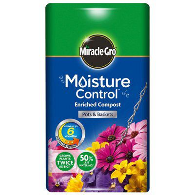 Miracle Gro Moisture Control Compost 20l Departments Diy At B Q