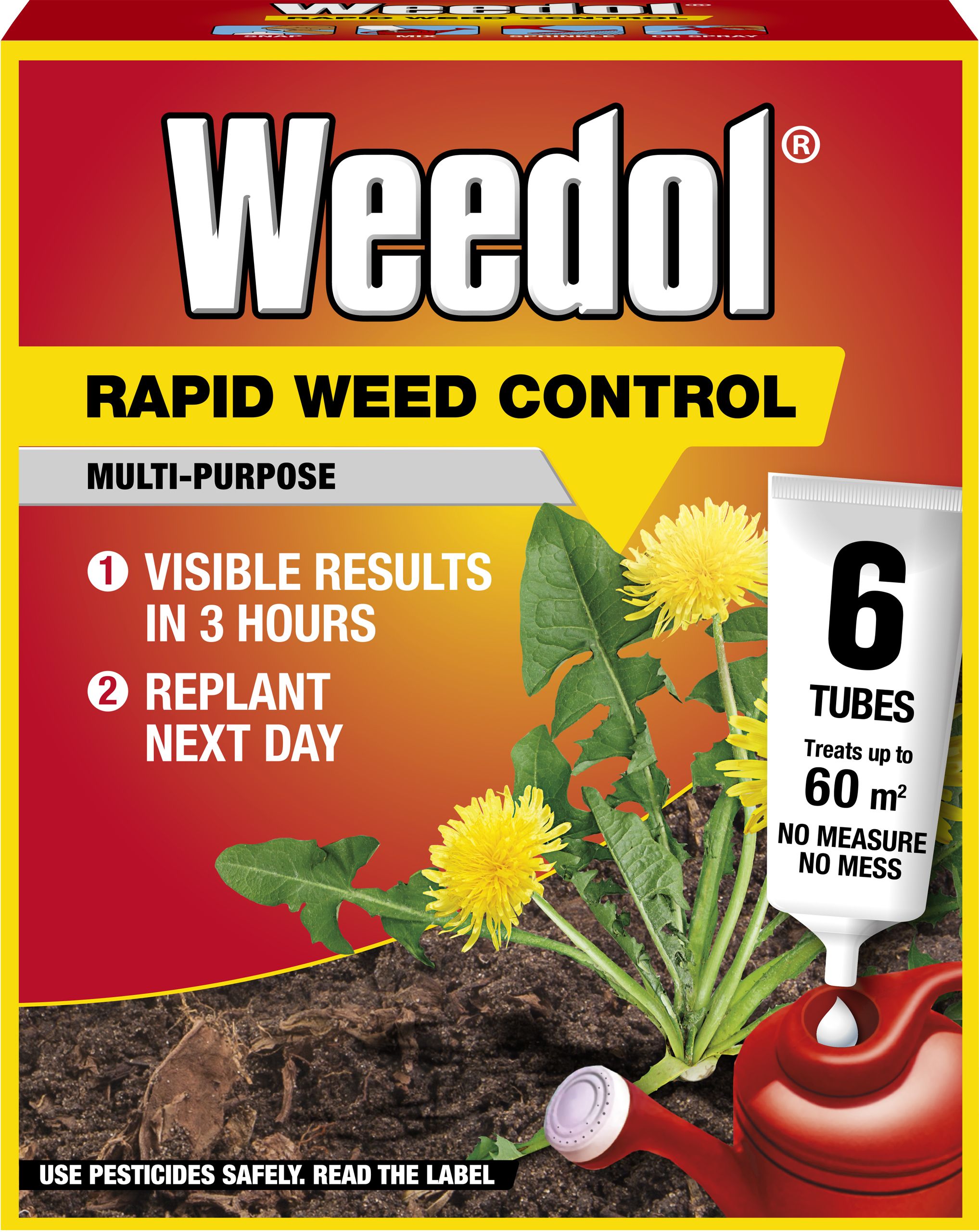 Weedol Rapid Concentrated Weed killer 0.13L, Pack of 6 Departments