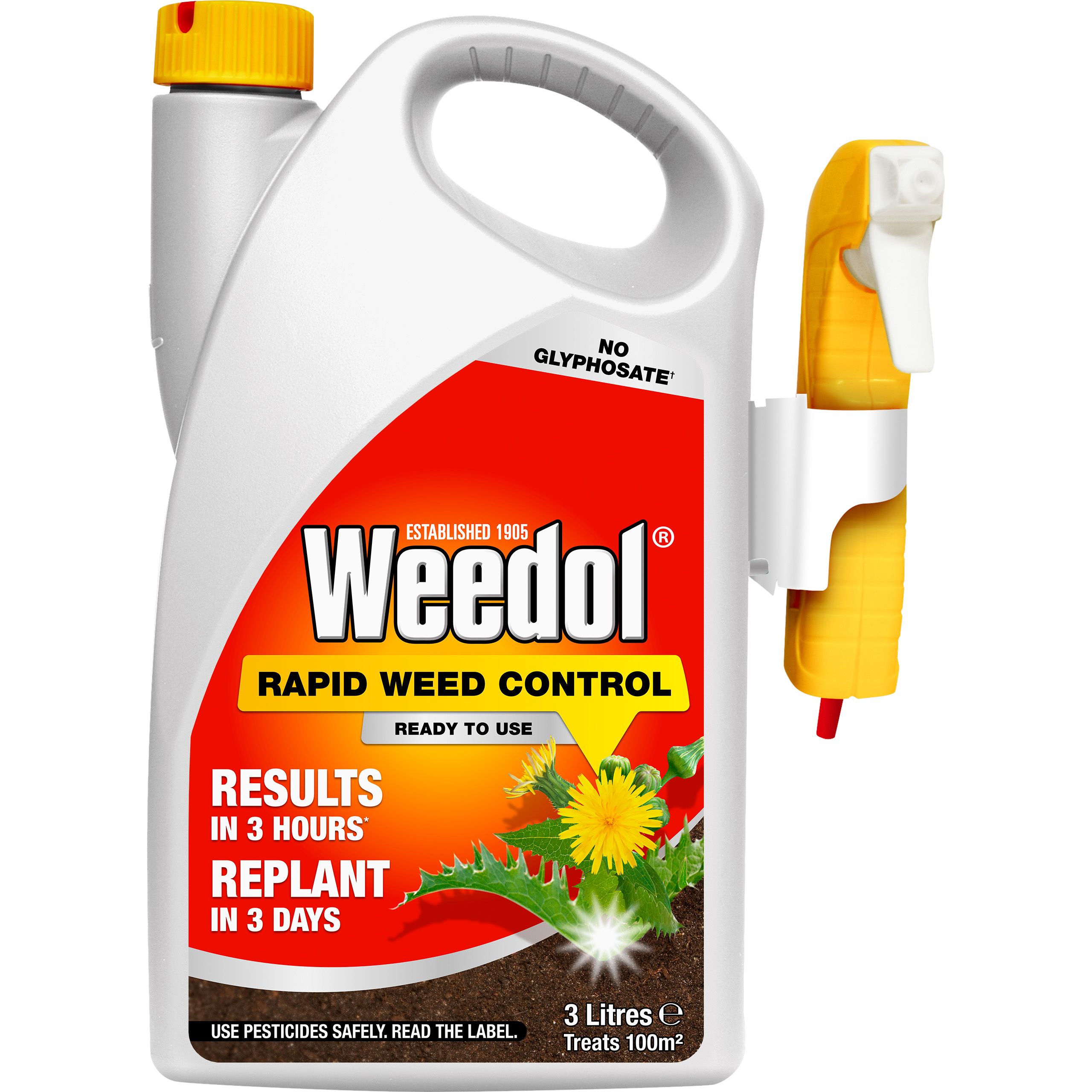 Weedol Rapid Weed Killer 3L 3.28Kg
