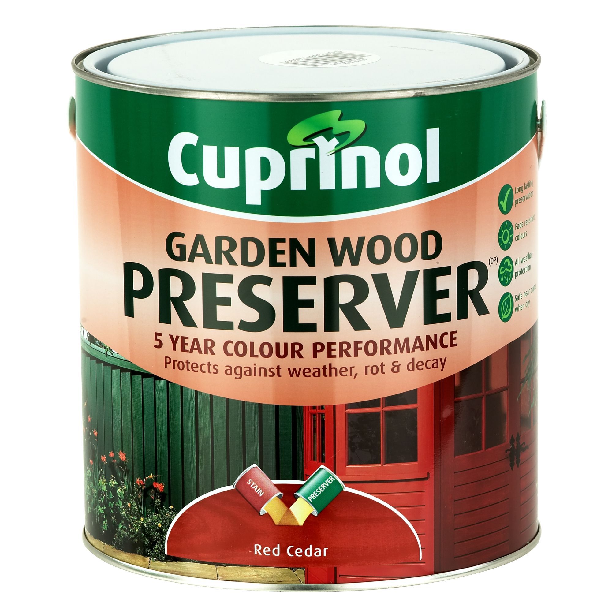 Cuprinol Red Cedar Matt Wood Preserver 4000ml | Departments | TradePoint