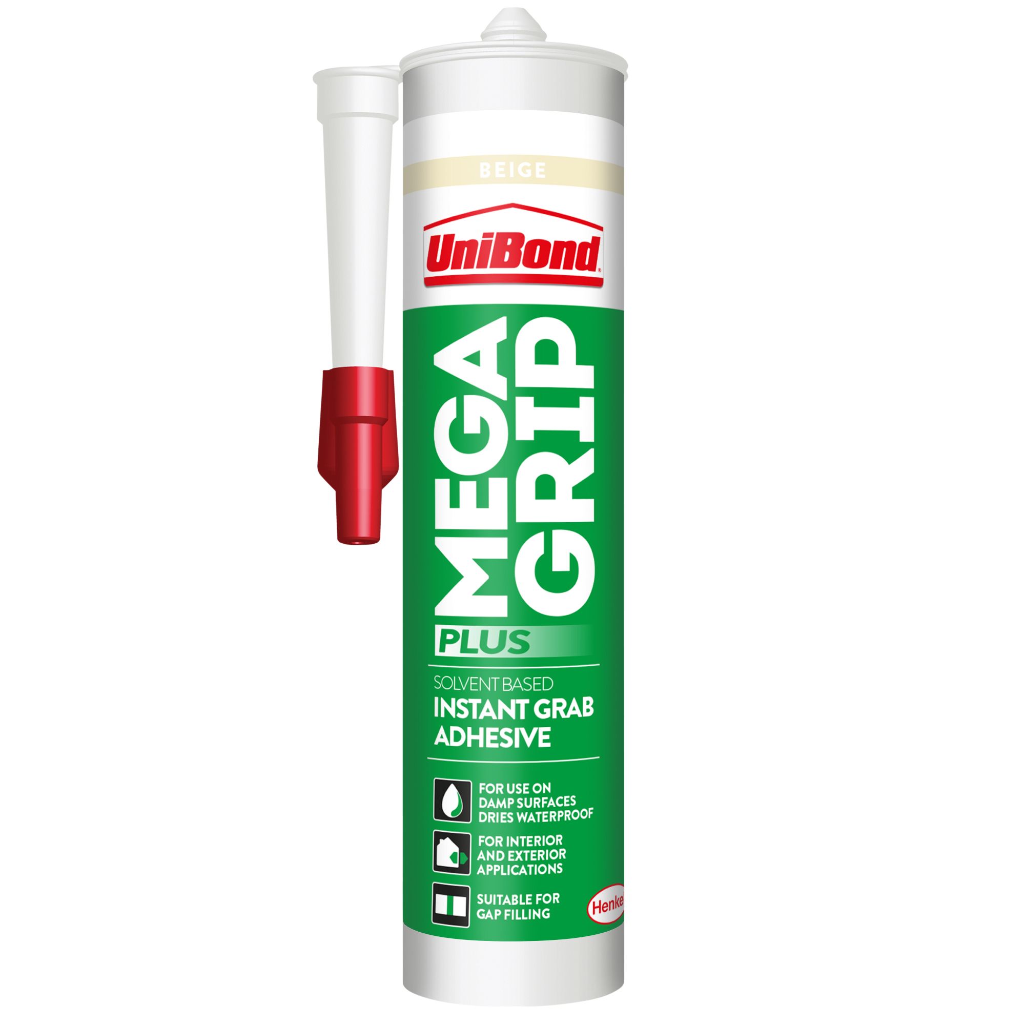 UniBond Megagrip Solvent free Grab adhesive 0.31L Departments DIY