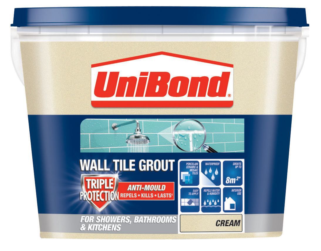 UniBond Cream Ready Mixed Grout (W)1.38kg | Departments | DIY At B&Q